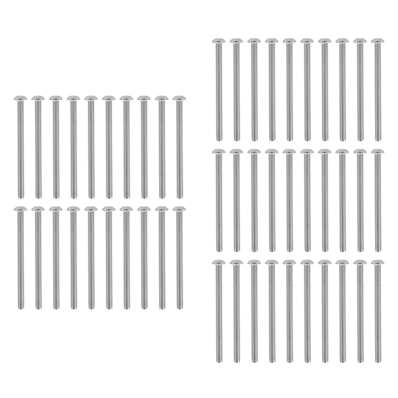 50 Verzinkte Stahl-knopfkopfschrauben M4 Für Elektronische Instrumente Und Präzisionsgeräte