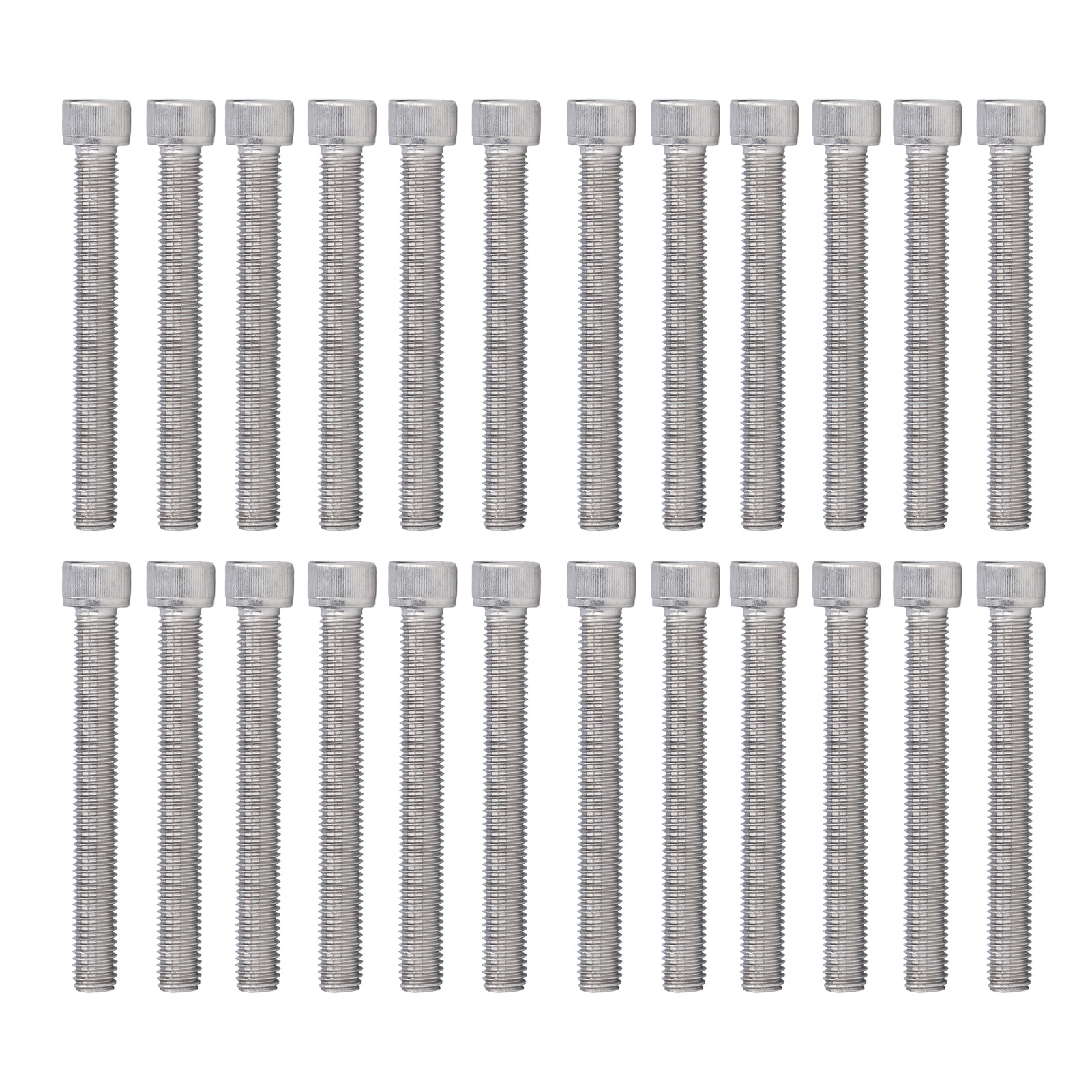 20 Innensechskantschrauben M12 X 100, Edelstahl A2-70, Grobgewindesteigung 1,75, Din 912, 20er-packung