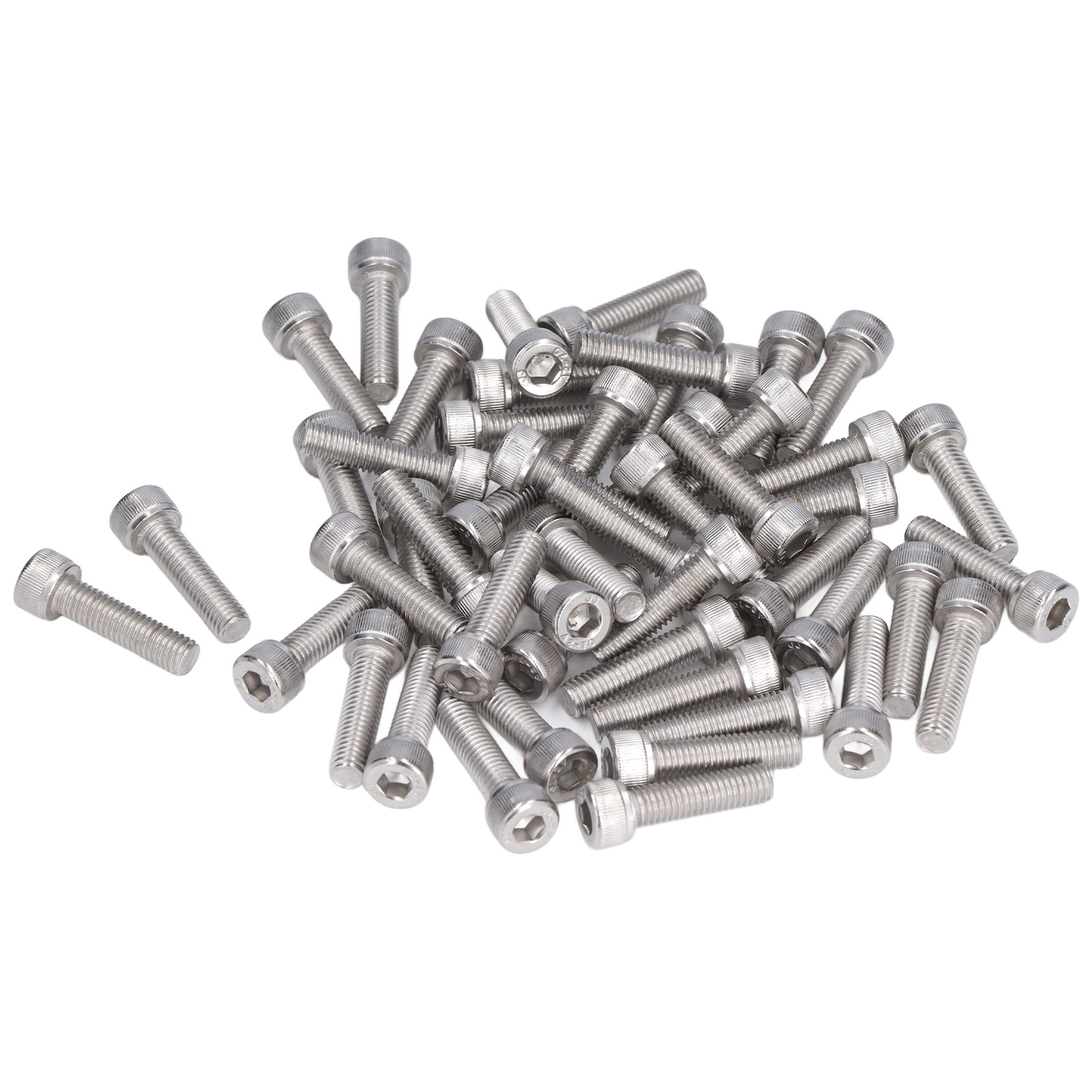 50 Innensechskantschrauben Aus Edelstahl A2-70, M8 X 1,25 X 30 Mm, Grobgewinde, Din 912, 50er-packung
