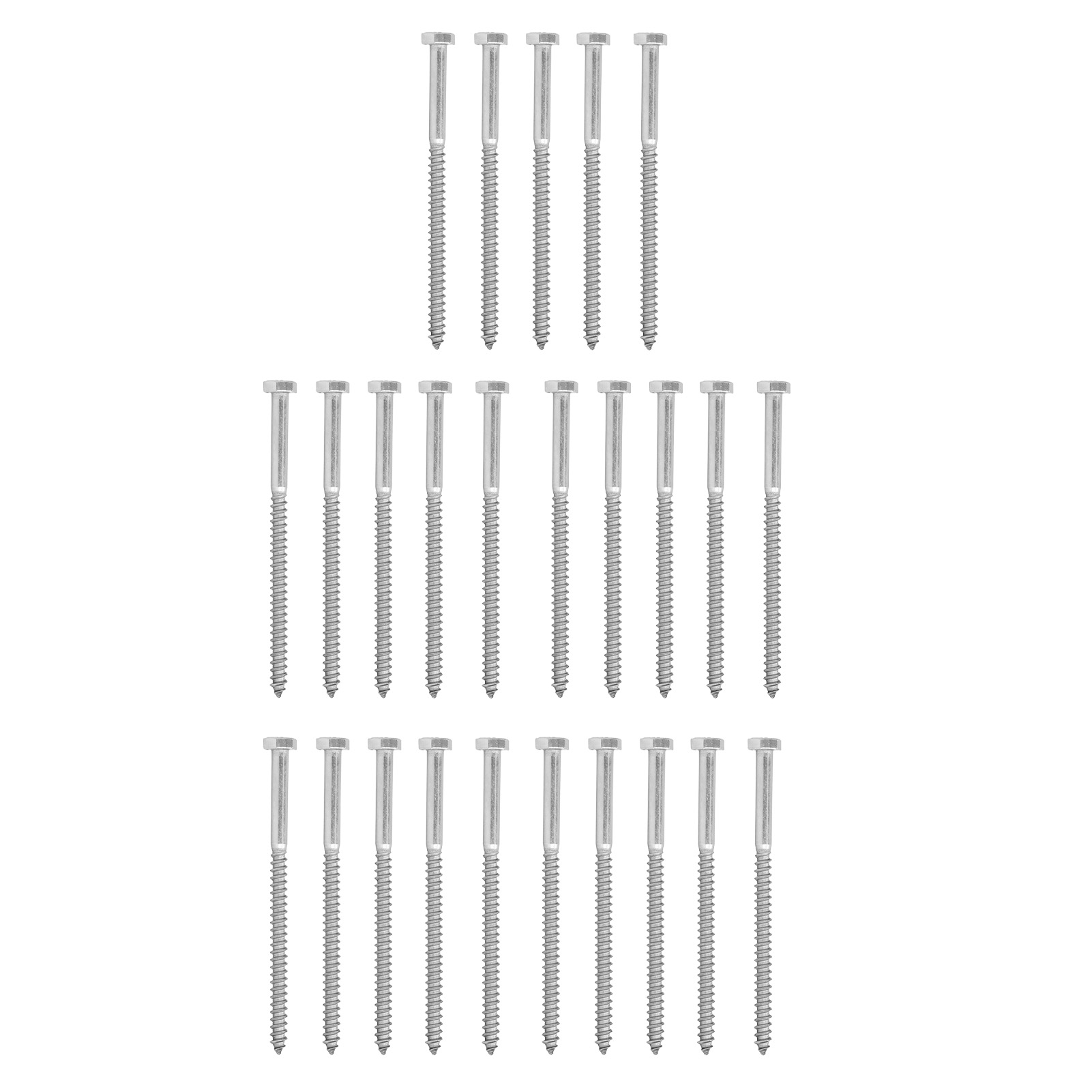 Sechskantschraube Aus Edelstahl 304, Teilgewinde, Selbstschneidende Holzschraube M6x100 Mm