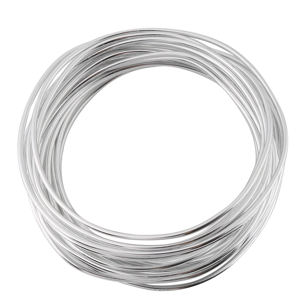 Mm Silberner Aluminiumdraht Für Diy-schmuck – 5-meter-rolle