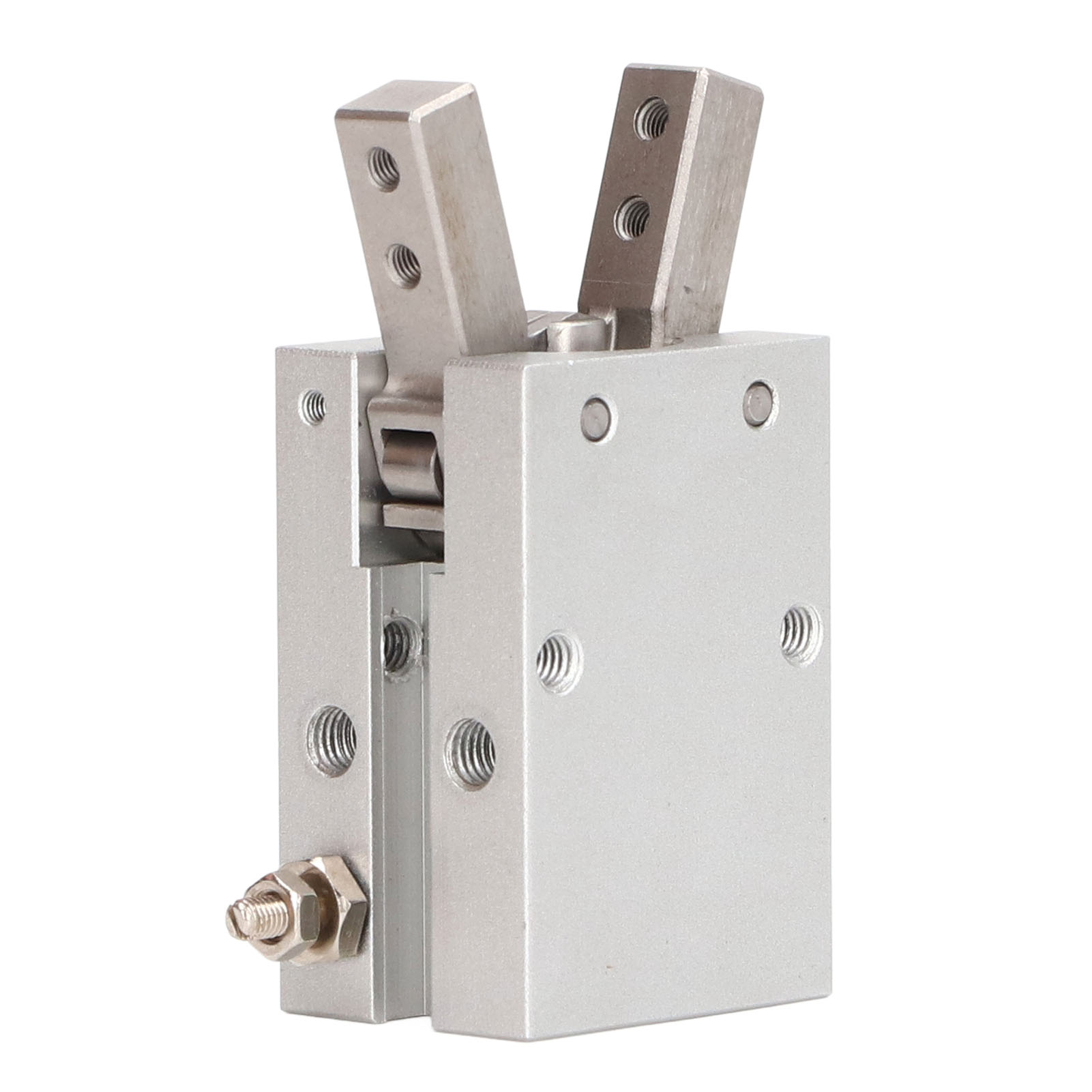 Pneumatische Klemme Mit Winkelzylinder Aus Aluminium, Einfach- Oder Doppeltwirkend