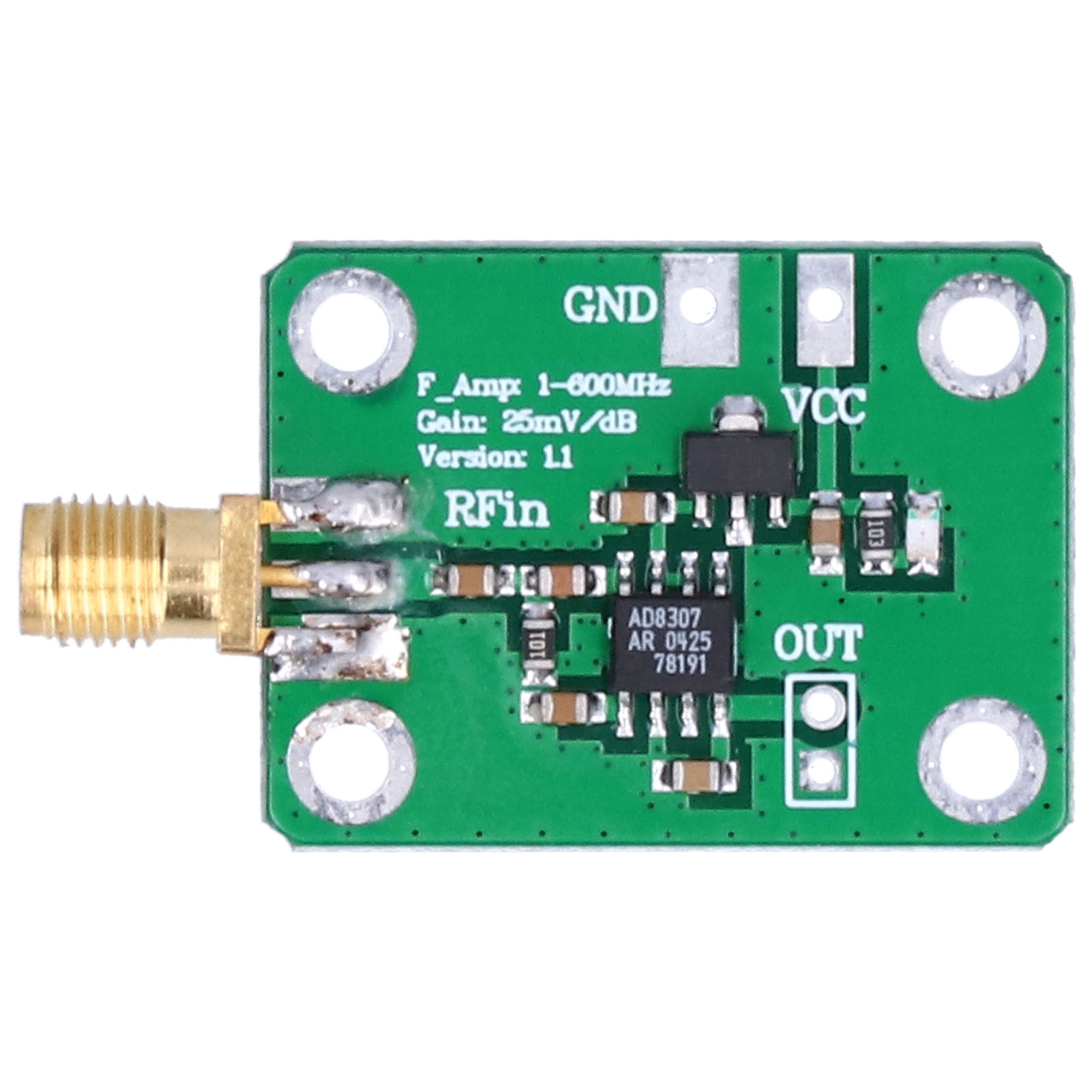 Ad8307 Hf-detektormodul, Logarithmische Signalleistungsmessung 1-600 Mhz