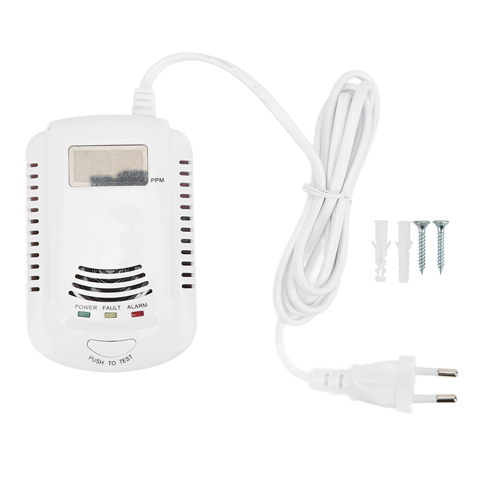 Brenngasdetektor Mit Intelligentem Sprachalarm Und Hoher Stabilität, 90–240 V Eu-stecker