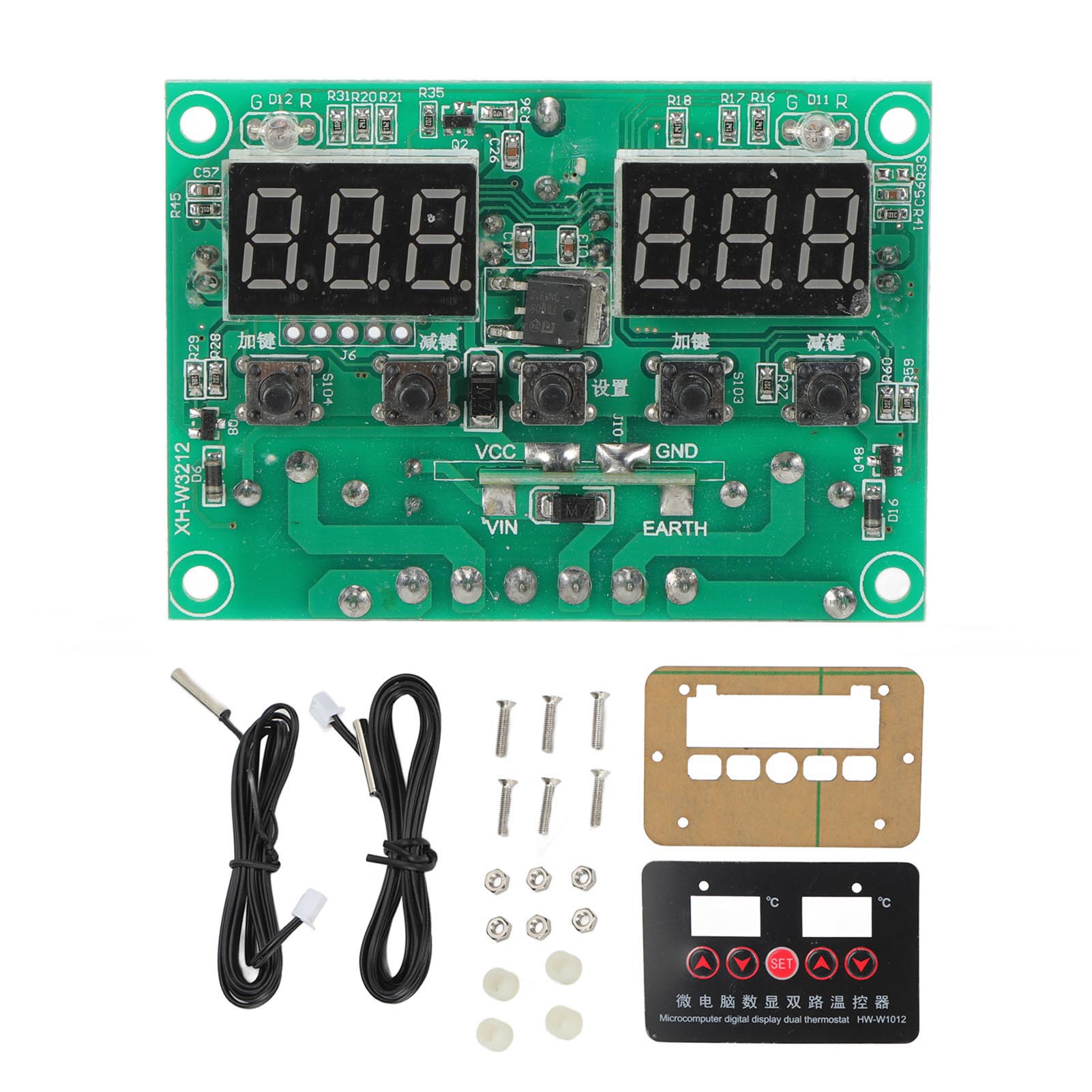 220v Digitaler Temperaturregler Dual-relais-thermostatmodul Hww1012