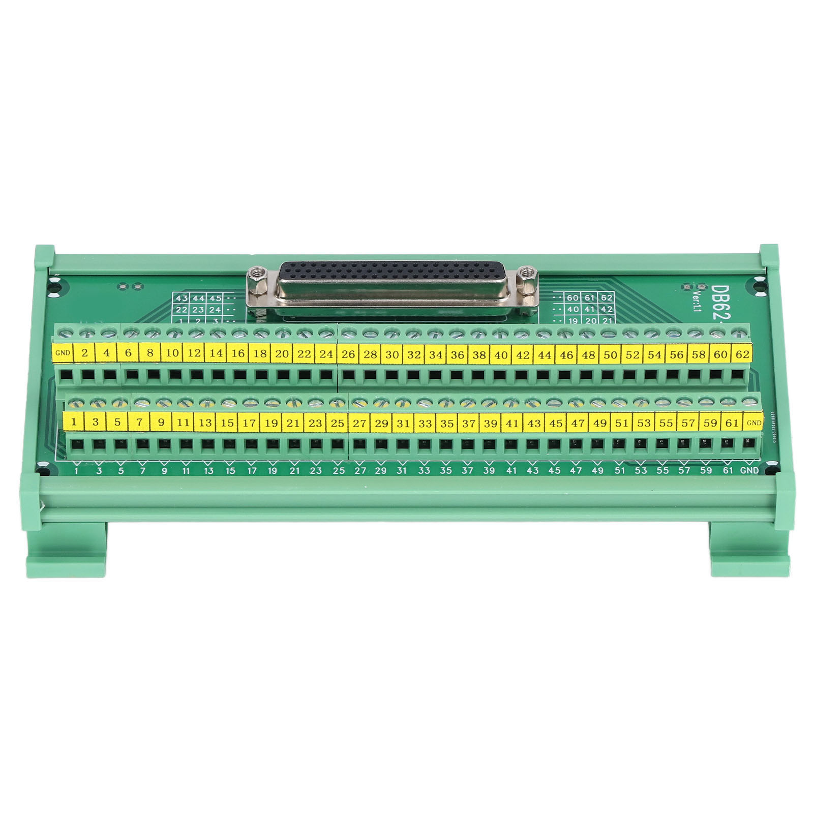 3-reihiger Stecker/buchse-schnittstellenstecker, Dc 60v Unterbrechungsplattenmodul, Db62-g7 Klemmenblock
