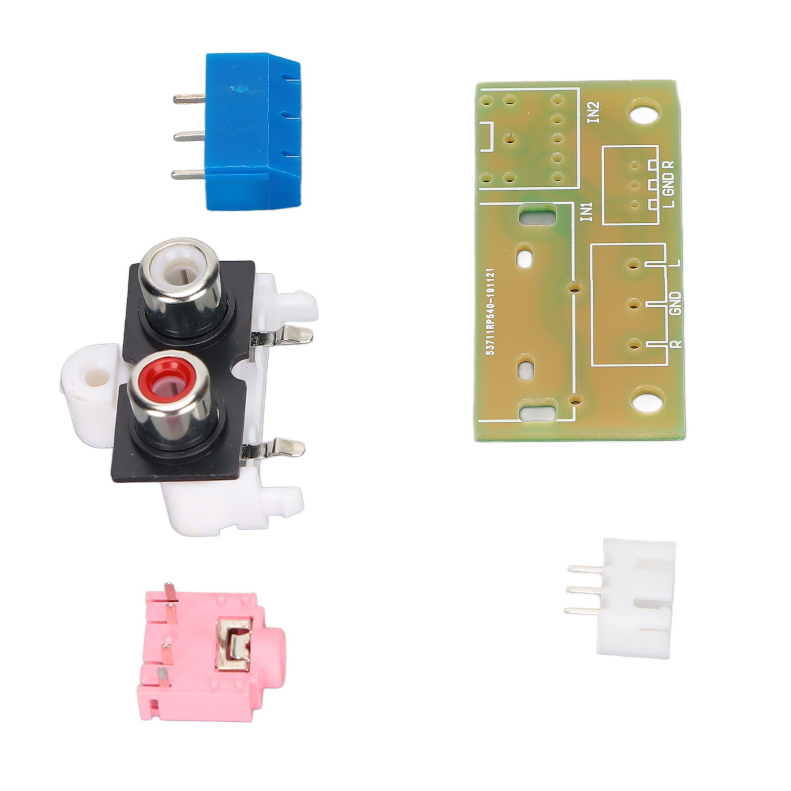 Audio-adapterplatine Mit Leiterplatten-anschlussblock Und 3,5-mm-klinkenstecker Für Ein-/ausgang