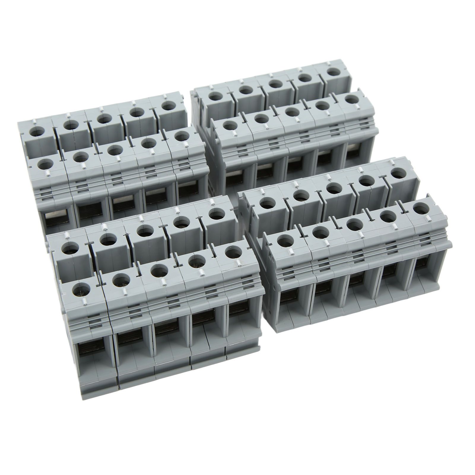 20-teiliger Schienenverteilerblock, 125 A 800 V, Hochleitfähige Erdungsklemmen Für Elektrische Drahtanschlüsse
