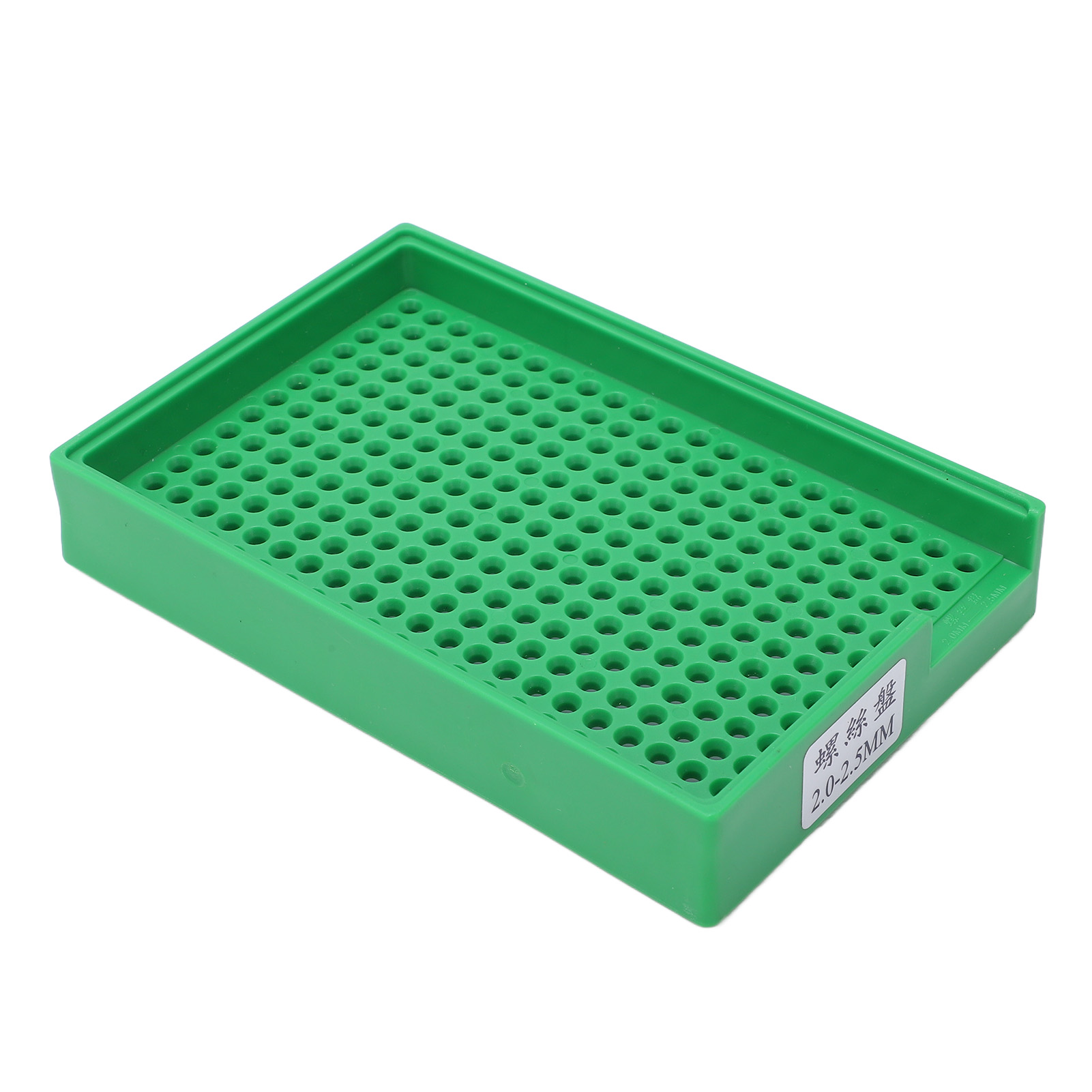Schraubenaufbewahrungsschale Mit V-förmigen Löchern, Industrielle Organisation Für 2-2,5 Mm Schrauben, Schale Mit Gleichmäßigem Wabenmuster (273 Löcher)