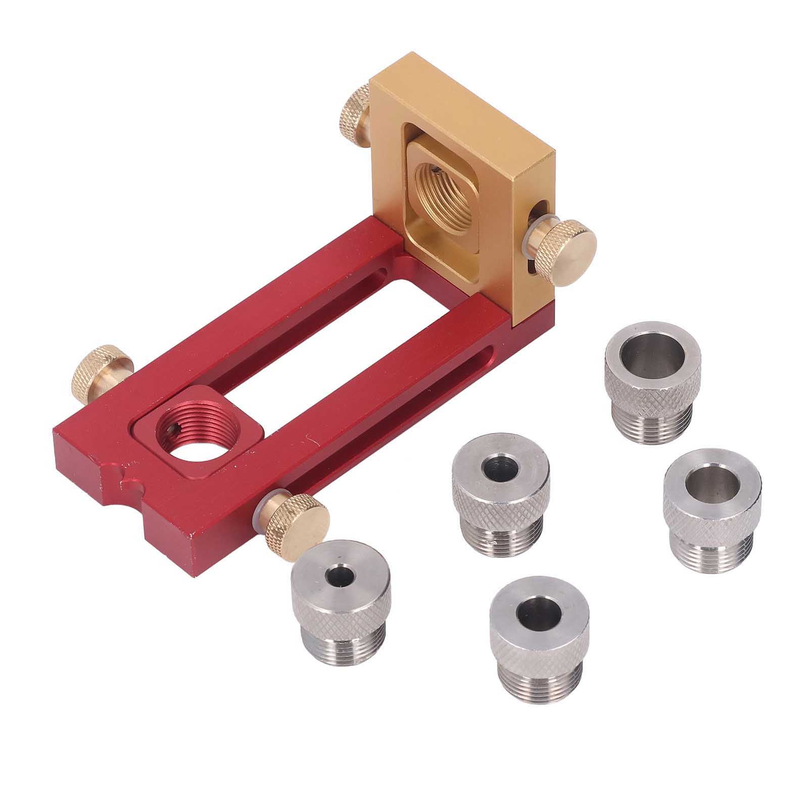 6-teiliges Kreuzbohrlehren-set, Flachlochstanze, Holzbearbeitungs-werkzeugset