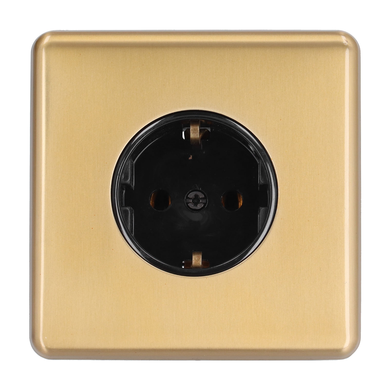 Edelstahl-wandsteckdose, Deutsche Norm, 16 A, 250 V