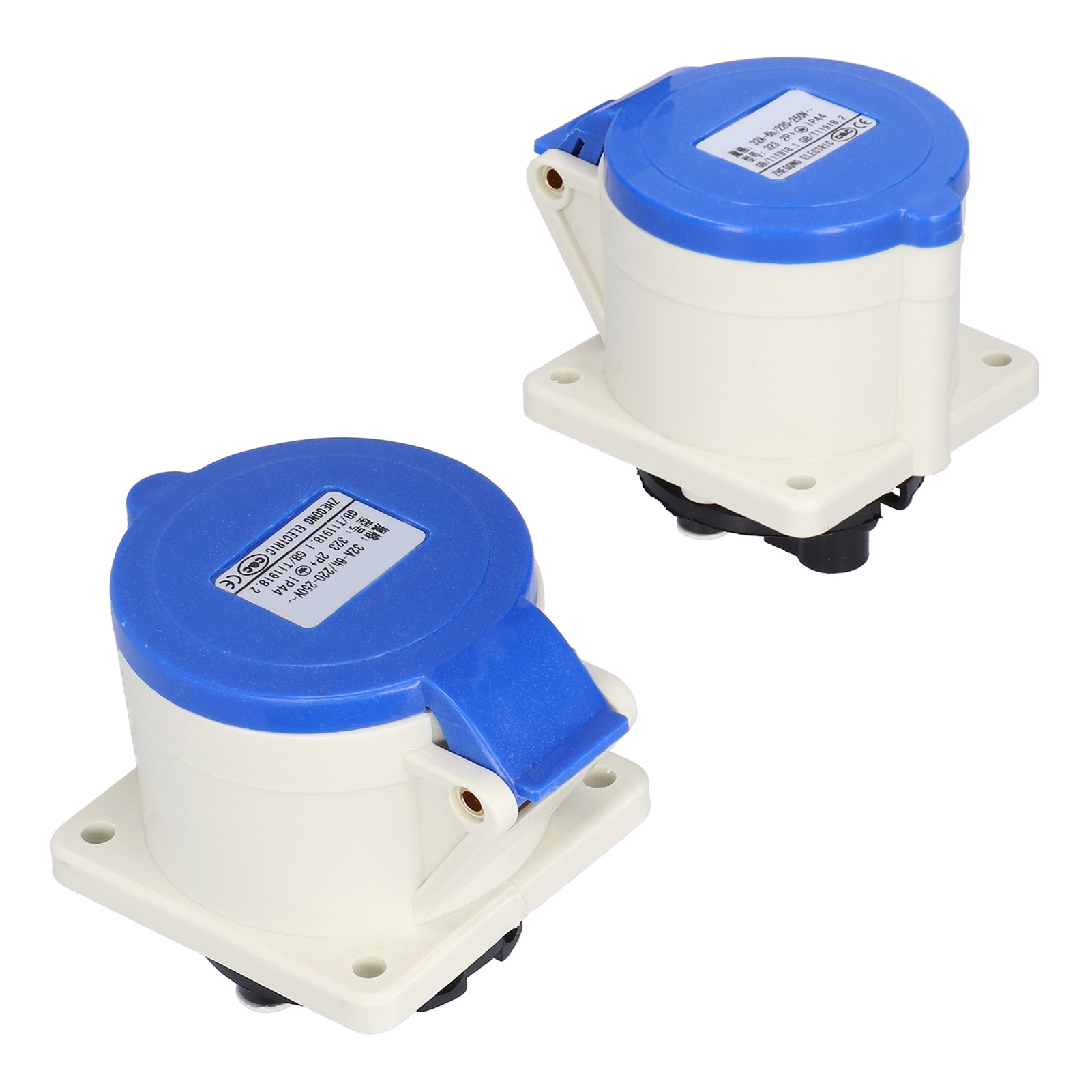 Industrielle 3-polige 32a 250v Ip44-steckdosen, 2p+e-direktanschluss Für Unterputzmontage