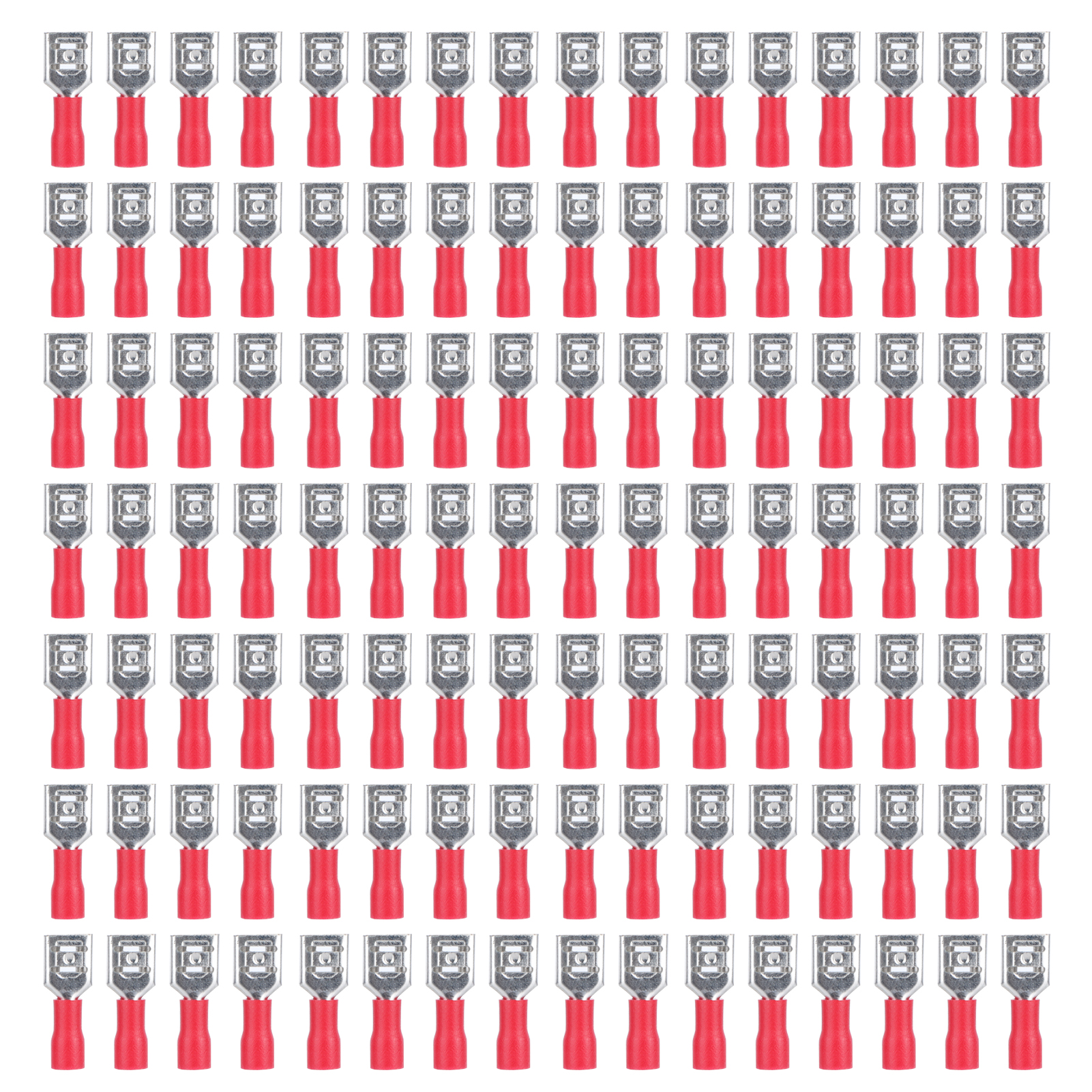 Fdd1.25-250 Isolierter Flachsteckverbinder (weiblich), Robust Und Langlebig Für Elektrische Anschlussklemmen