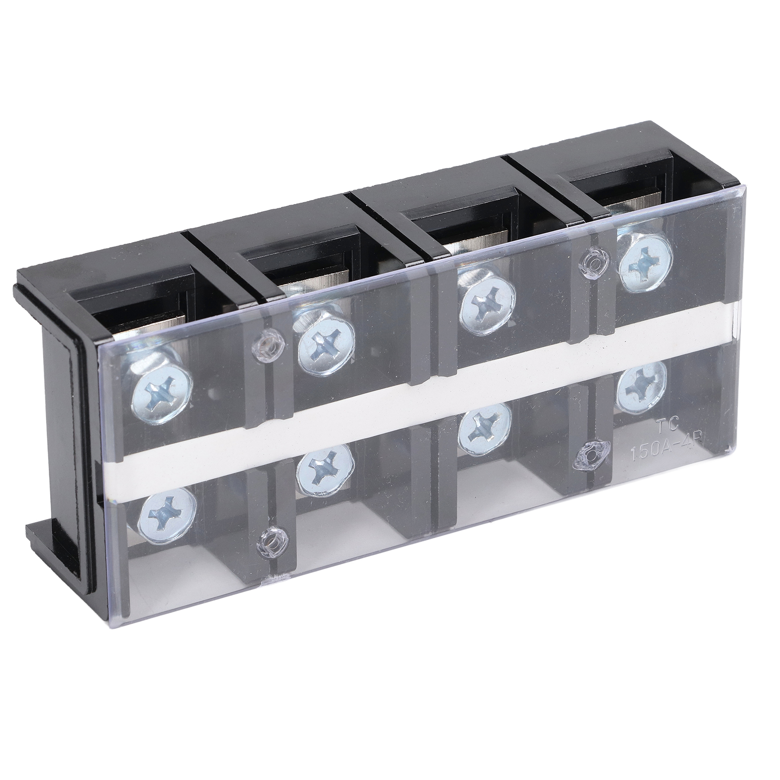 600v Doppelreihen-klemmenblock Mit Abdeckung, Kupfer-stromanschluss, Klemmenblock Für Elektrische Verdrahtung, 8 Anschlusspunkte.