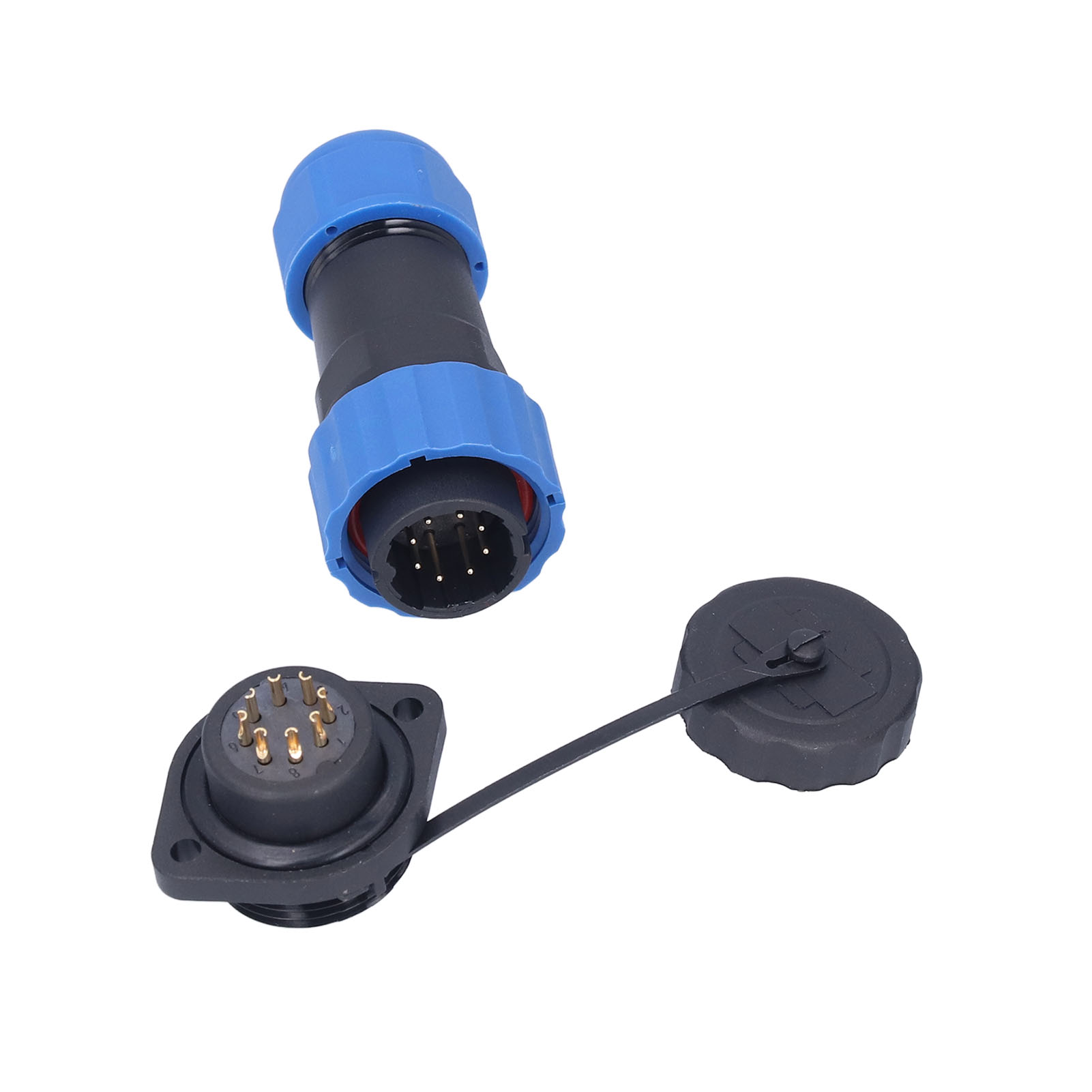 Wasserdichte Ip68-steckdose Mit Männlichem/weiblichem Luftfahrtstecker, 5 A 250 V, Sp208-stiftsockel