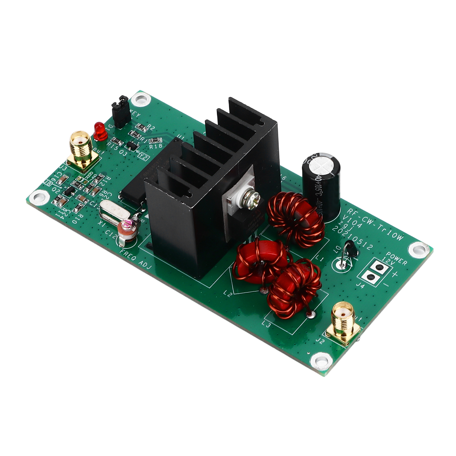 Qrp Cw 10w 13,56mhz Funksendermodul Mit Drahtloser Leistungsverstärkerplatine, 8-15v Spannung, Modell Xr-106