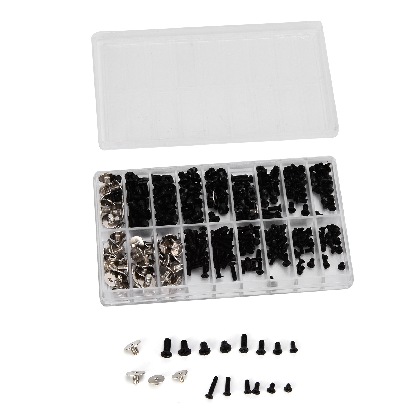 360-teiliges Computerschrauben-set Aus Legiertem Stahl, Sortiment An Mikro-kreuzschlitzschrauben M2 M2.5 M3, Komplettes Befestigungsmaterial Für Elektronische Reparaturen Und Montagearbeiten.