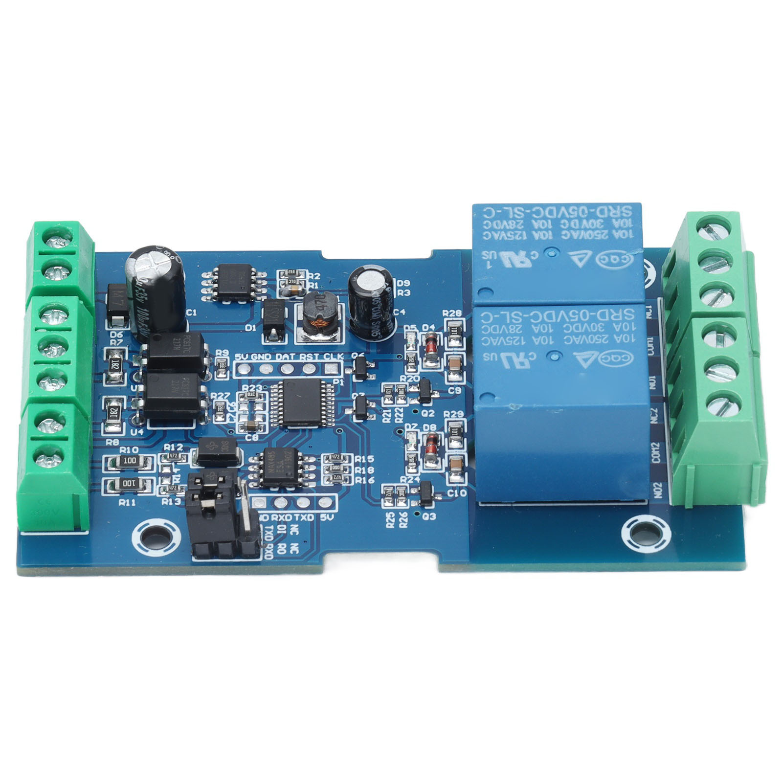 Dc 7-24v Relaismodul Mit Rs485/ttl-schnittstelle, Verpolungsschutz Und Zwei Relaisausgängen