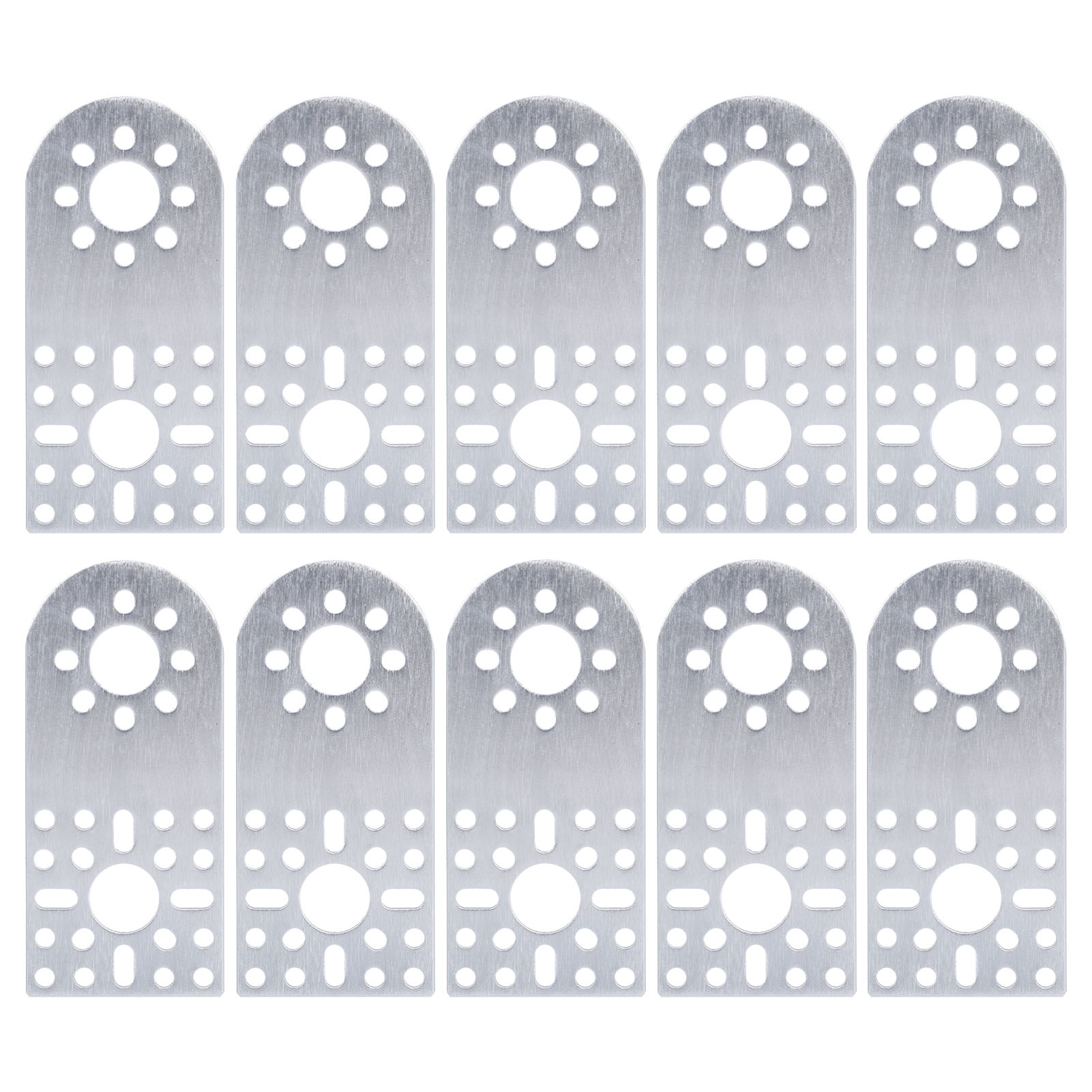 10 Stück Halterungen Aus Aluminiumlegierung Der Serie 3108, Halbkreisförmige Platte Mit Standardlöchern, Modell 3108-0001-0002