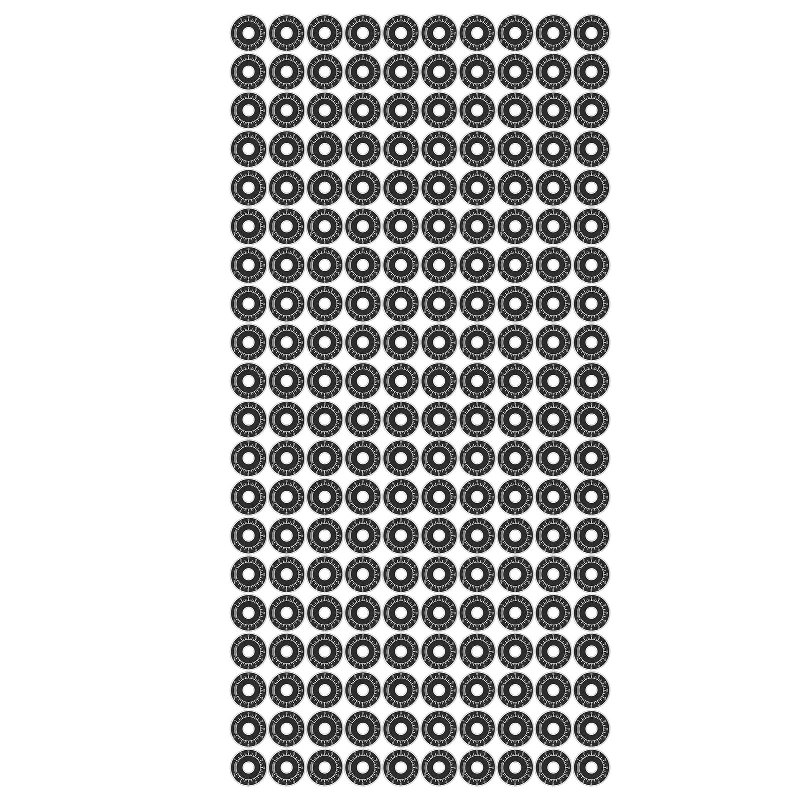 200 Stück Runde Skalenpads Aus Aluminiumlegierung 0100 Bemkdp Für Potentiometer
