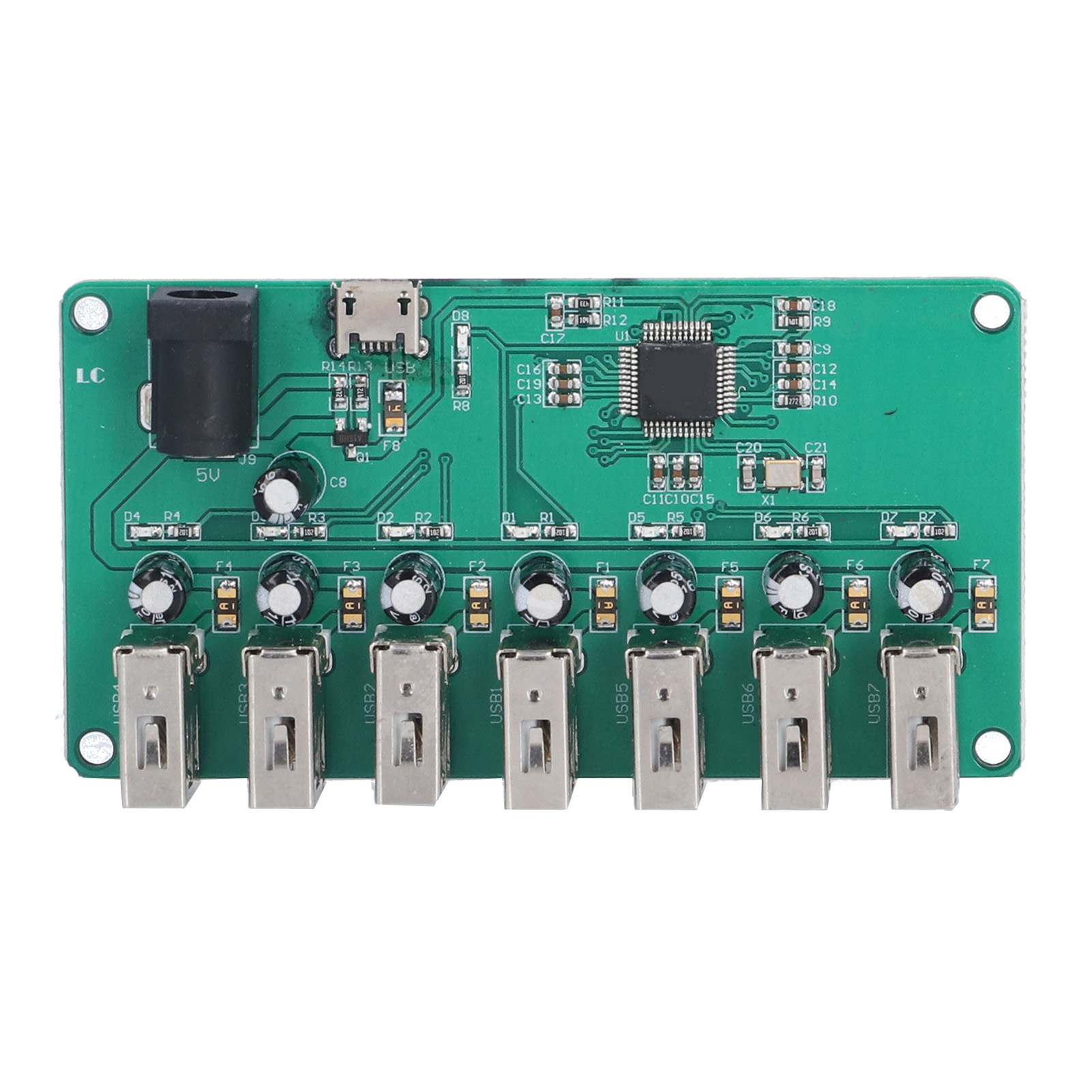 Usb 2.0 Hub-erweiterungsmodul Mit 1 Bis 7 Ports, Kompatibel Mit Windows, Linux Und Android, Treiberlose Erweiterungskarte