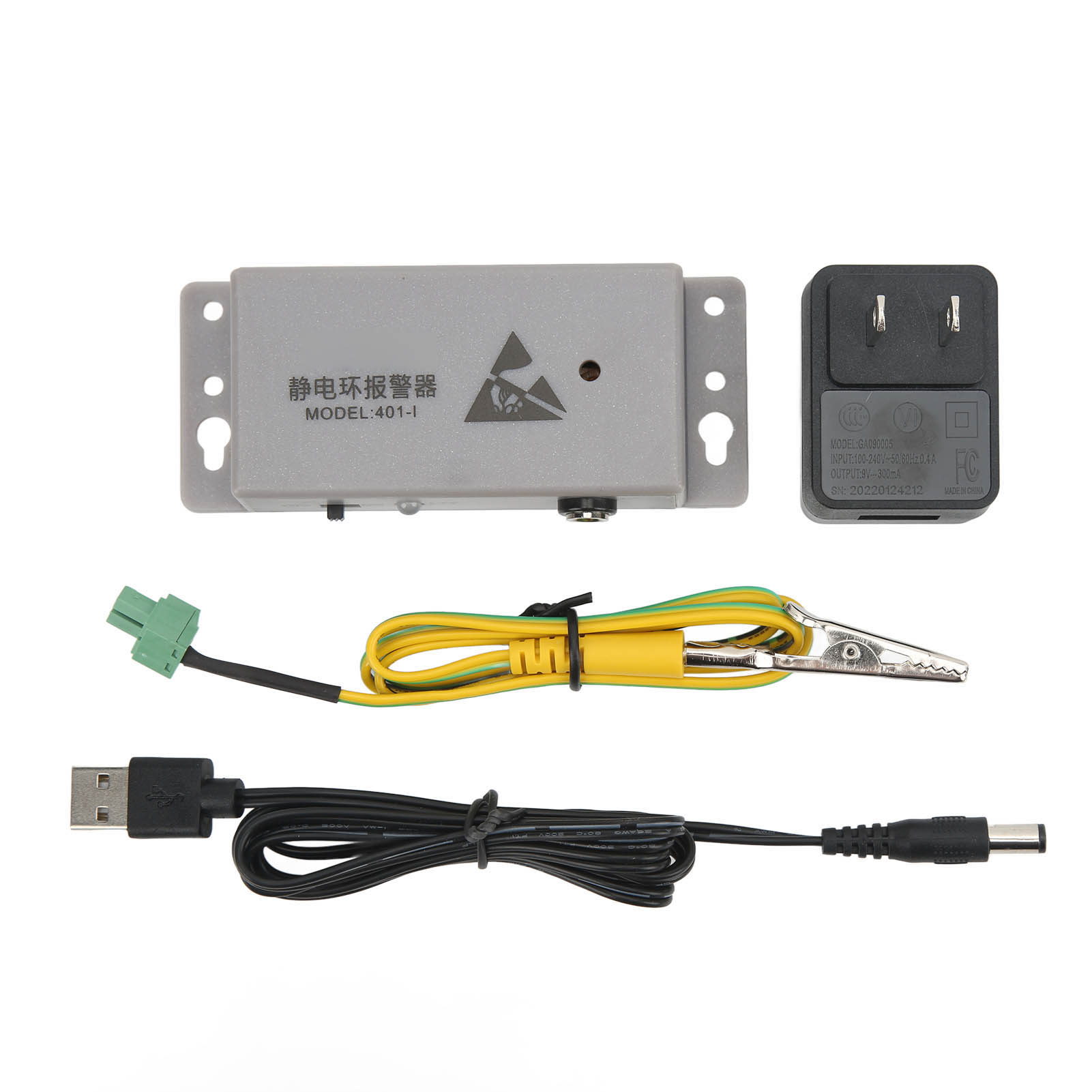 Esd-antistatik-armband Mit Alarm Und Überwachung – 100–240 V Us-stecker Für Elektronische Arbeitsplätze