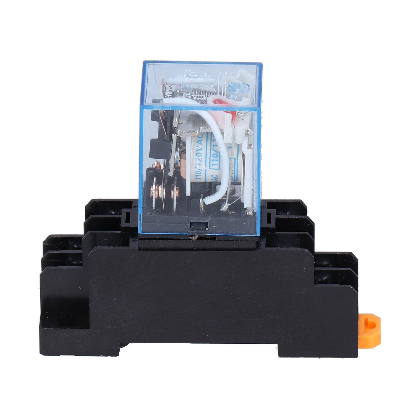 Ly2nj 8-poliges 10a 110v Ac Elektromagnetisches Relais Mit Sockel Und Kontrollleuchte Für Industriemotoren