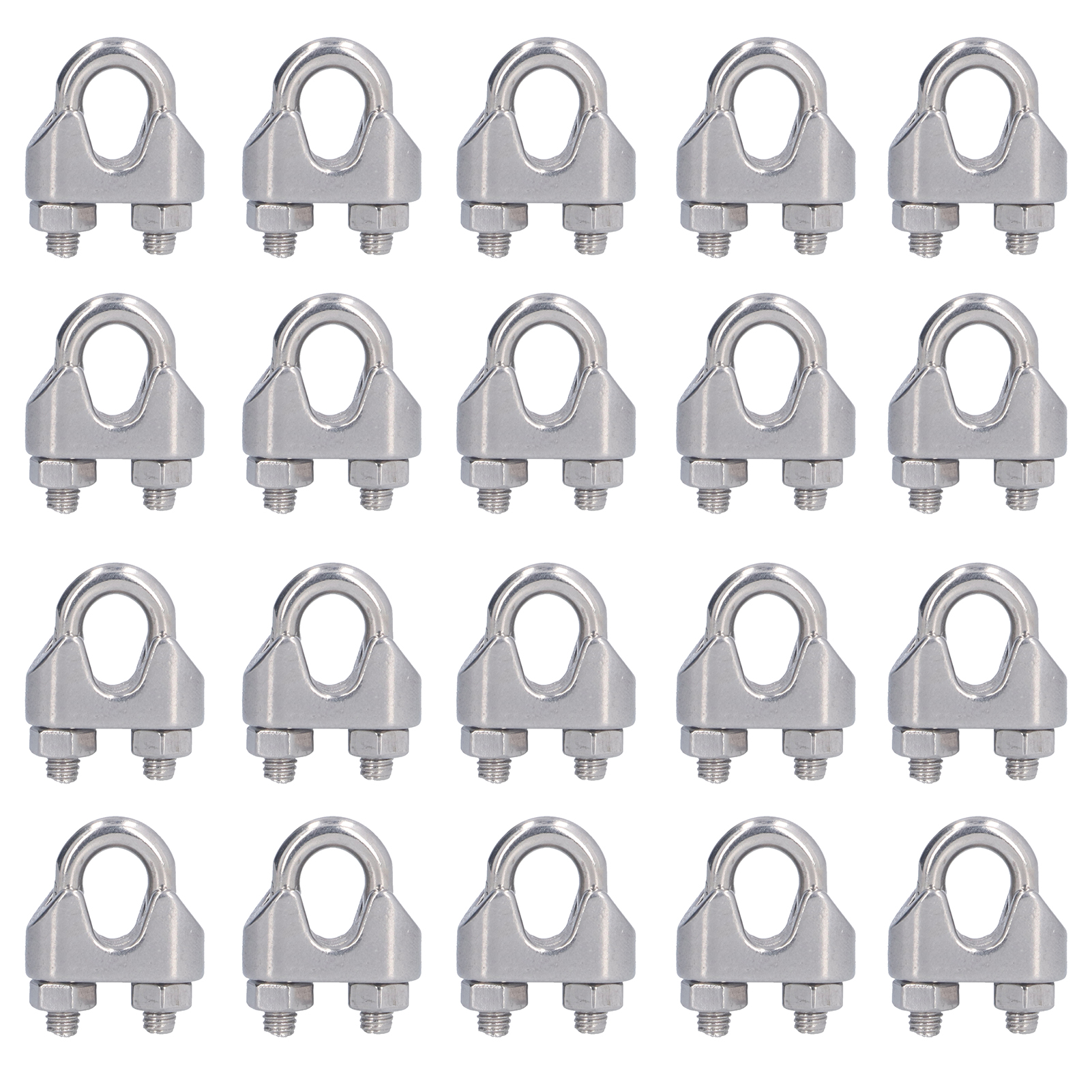 20 Stück Kabelbinder Aus Edelstahl, Kabelklemmen Für Hebebänder Und Beschläge, Größe M3 (3 Mm)