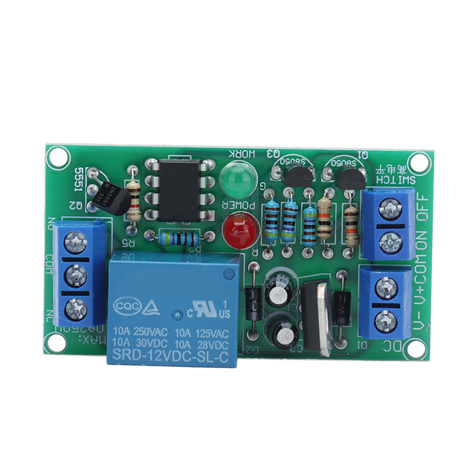 2-tasten-ein/aus-relaismodul, 12 V Dc, High-level-trigger, K71rs-netzteilplatine