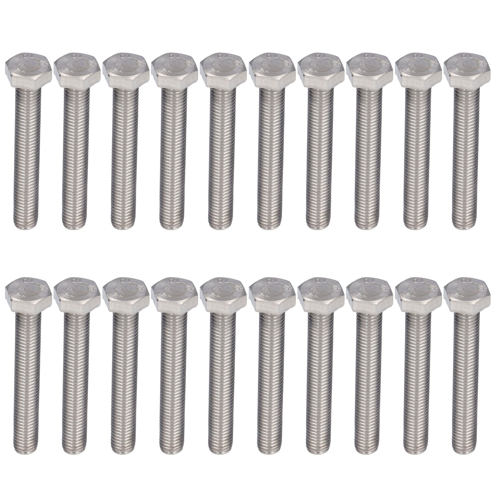 20 Sechskantschrauben M10x65 Grobgewinde Edelstahl A2 Din 933 - 20er-packung