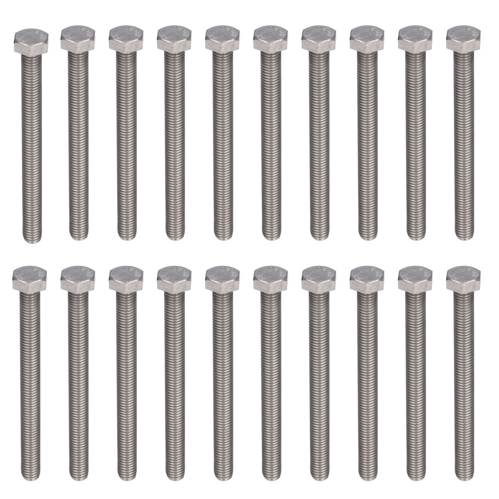 20 Sechskantschrauben Mit Grobgewinde M10x100, Edelstahl A2 Din 933 – 20er-packung