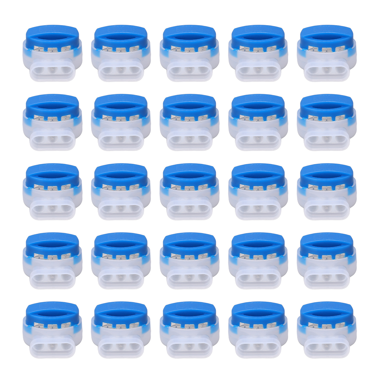 25 Stück Wasserdichte Idc 3-loch-elektrosteckverbinder Mit Schneidklemmkabel (high-duty-idc)