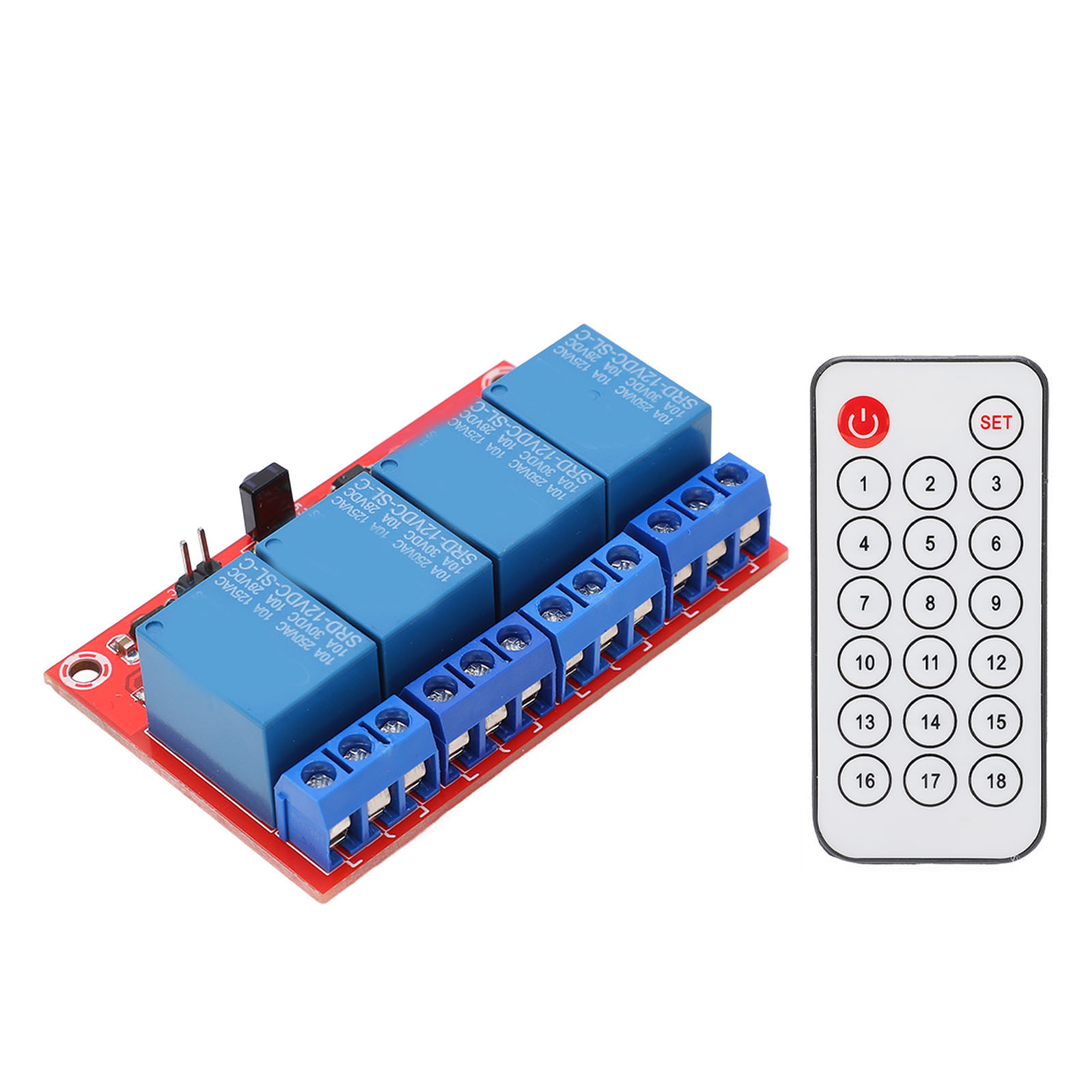 4-kanal 12v Infrarot-empfängermodul - Fernbedienung Und Relais Für Fernbedienung