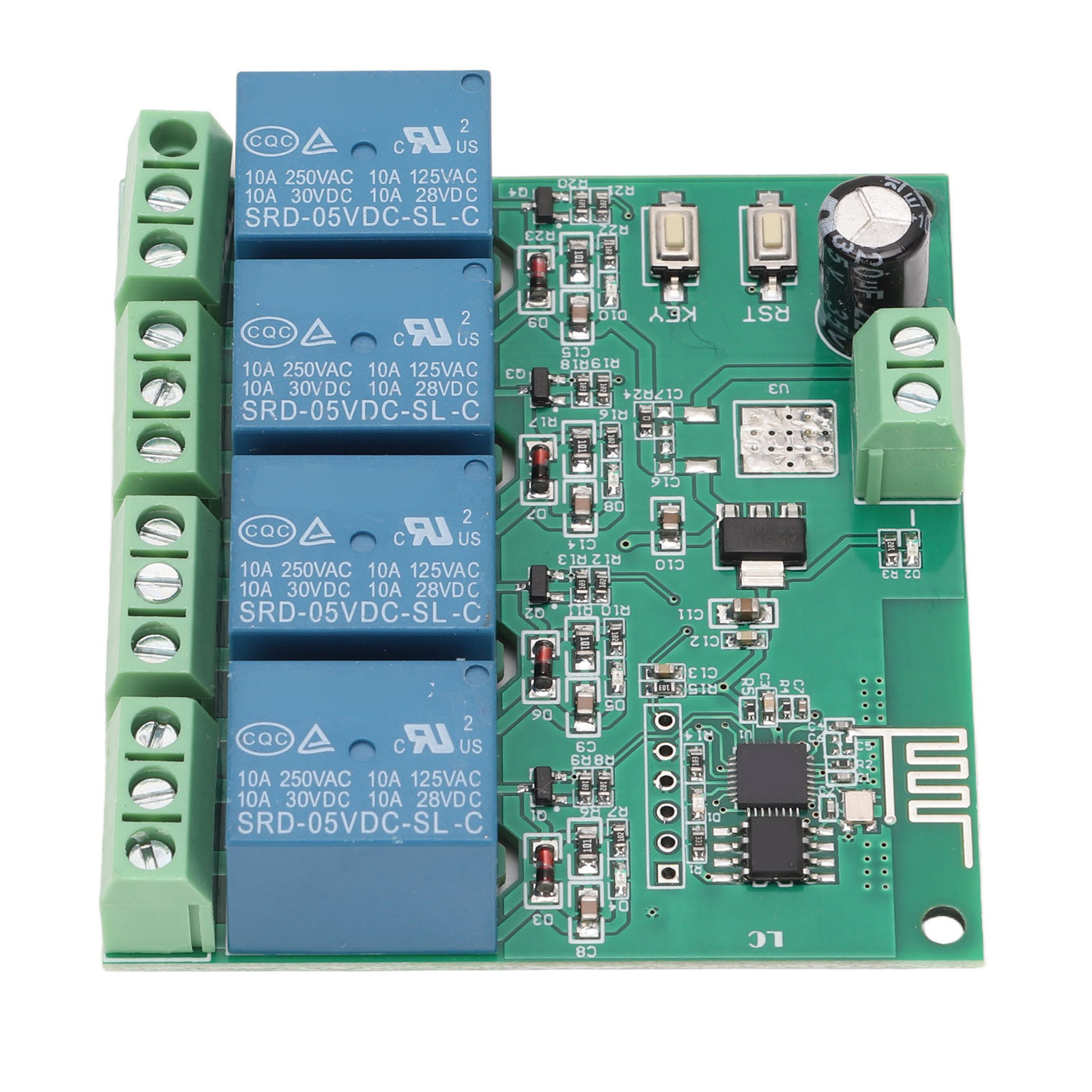 Esp8266 4-kanal-wlan-relaismodul, Vierfach-relaisplatine Zur Drahtlosen Steuerung Von 5v-gleichstrom-elektronikgeräten