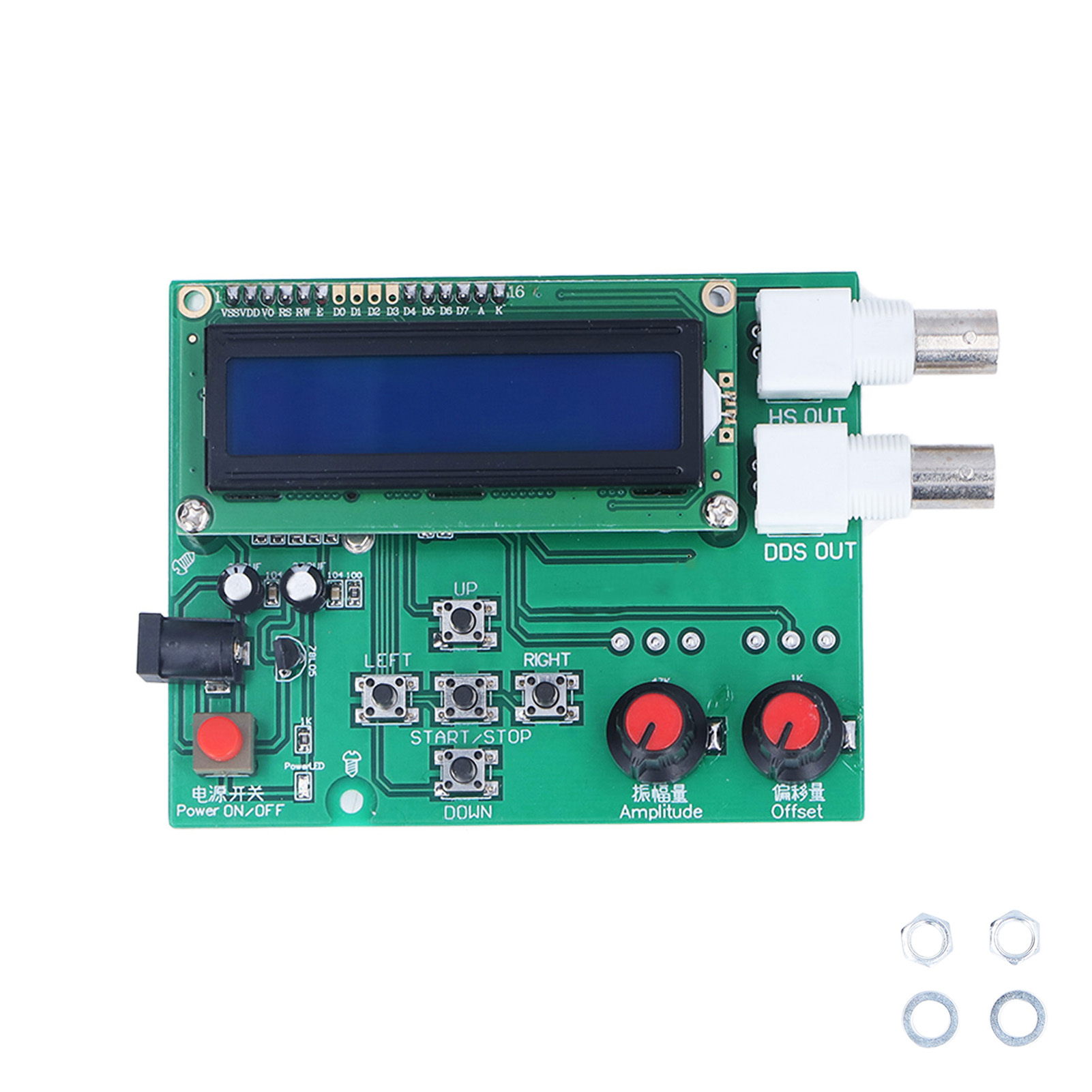 Dds-signalgenerator-modul-kit Sinus-, Rechteck-, Sägezahn- Und Dreieckwellen 1-65534 Hz 7-9 V Dc-netzteil