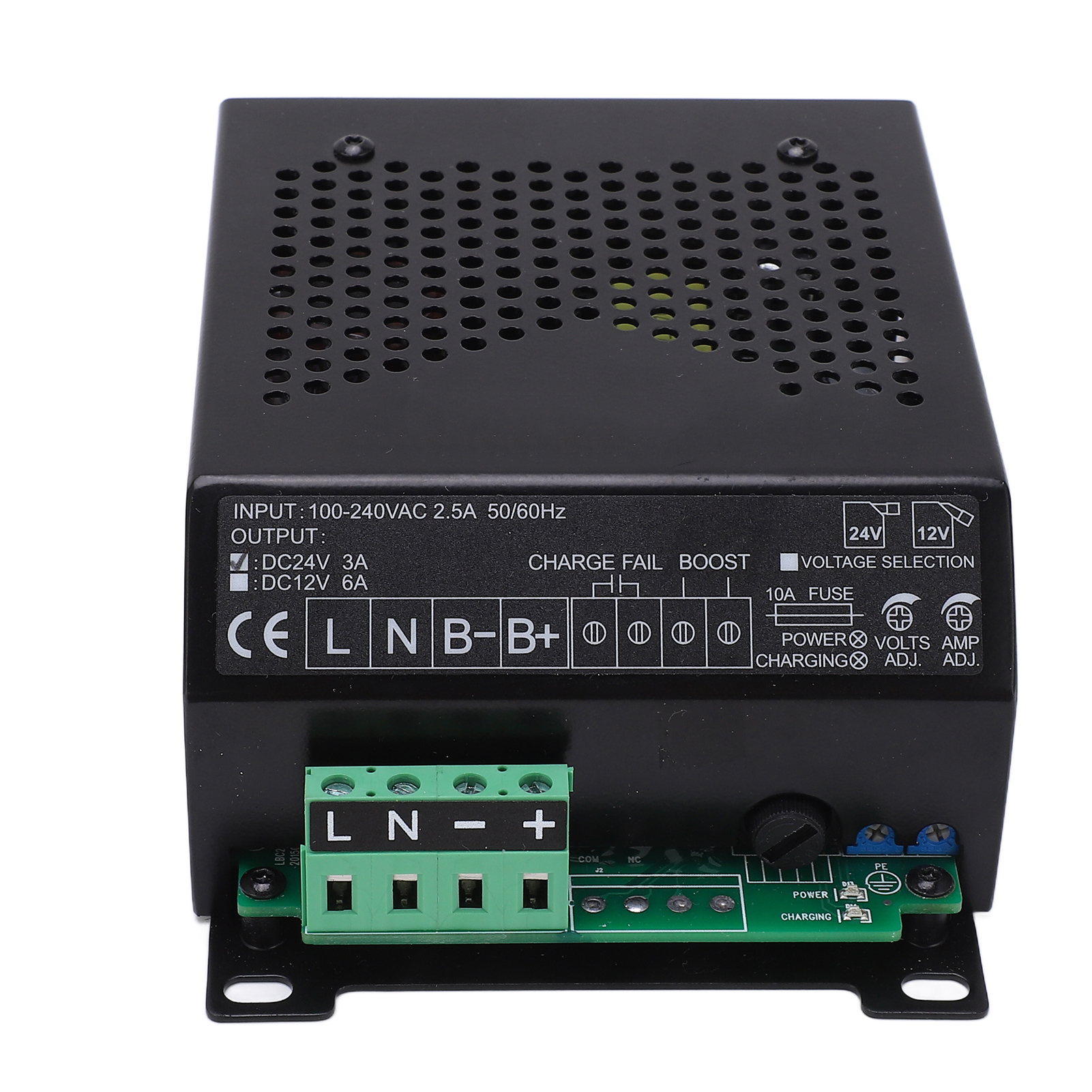 Batterieladegerät Lbc2403 Für Generatoren, Eisen-aluminium-legierung, 100–240 V, Dynamo-ladegerät