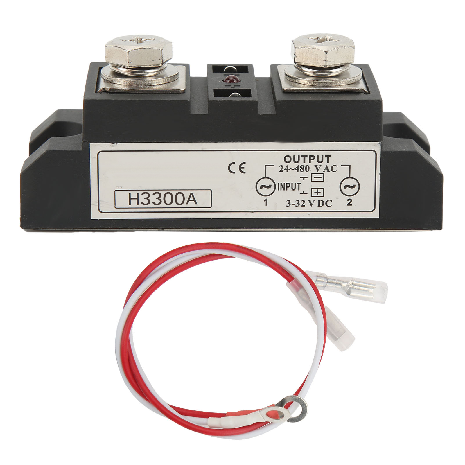 Industrielles Dc/ac-ssr-halbleiterrelais Mit Led-anzeige, 3–32 V Eingang, 24–480 V Ausgang