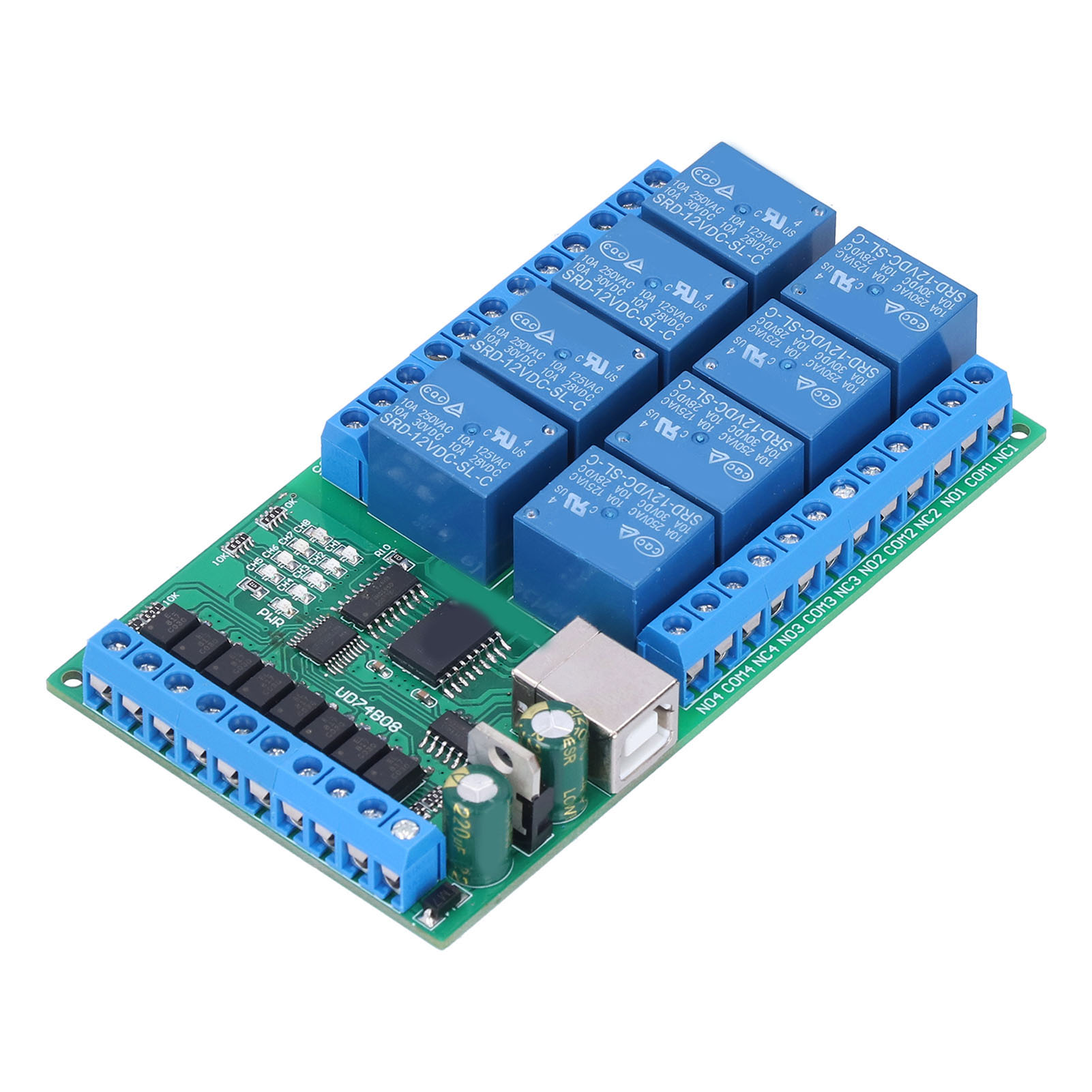 8-kanal-usb-relaismodul Mit At-befehlen Für Arduino Und Raspberry Pi