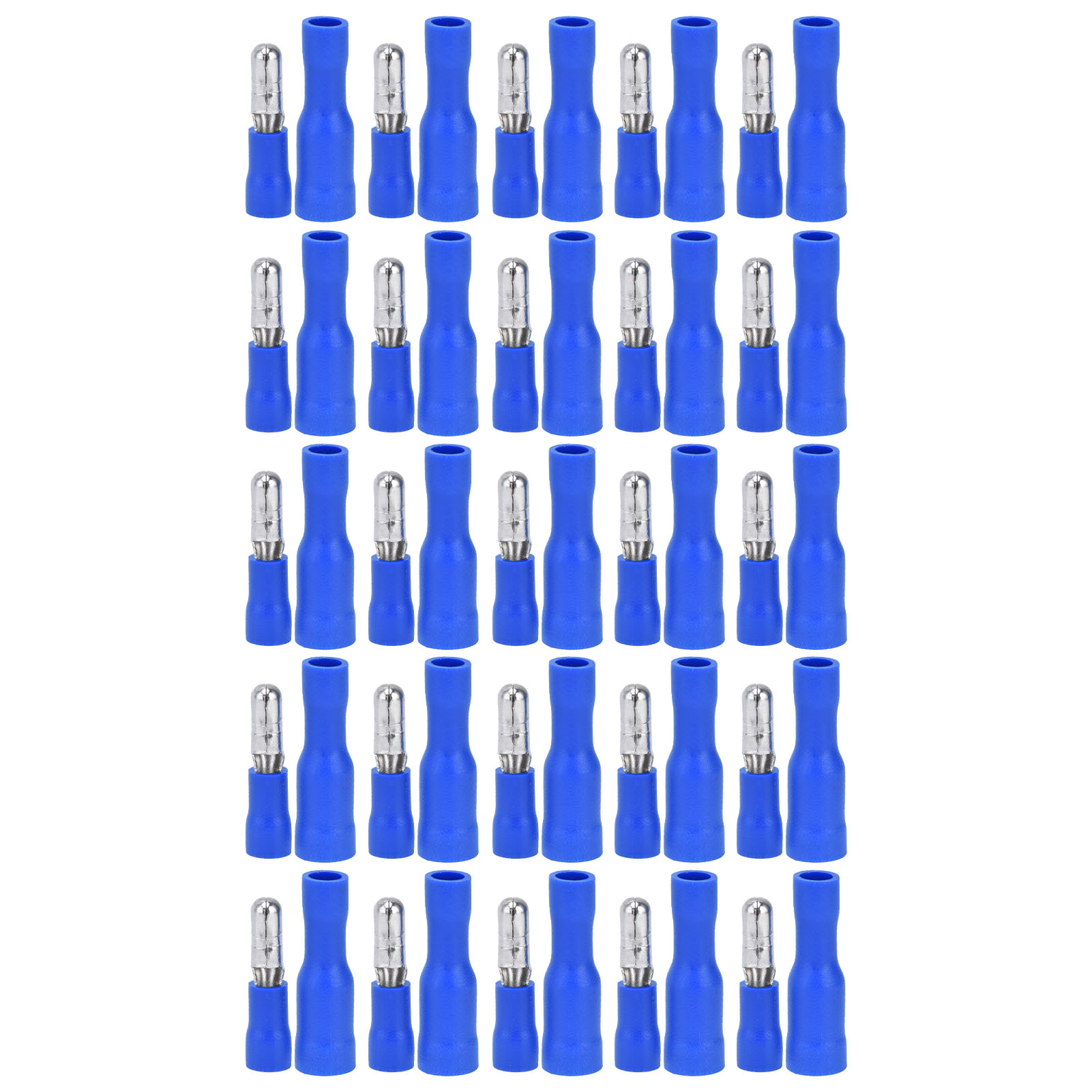 25 Paar Isolierte Elektrische Steckverbinder (stecker/buchse) Für Kabel Mit Einem Querschnitt Von 16-14 Awg