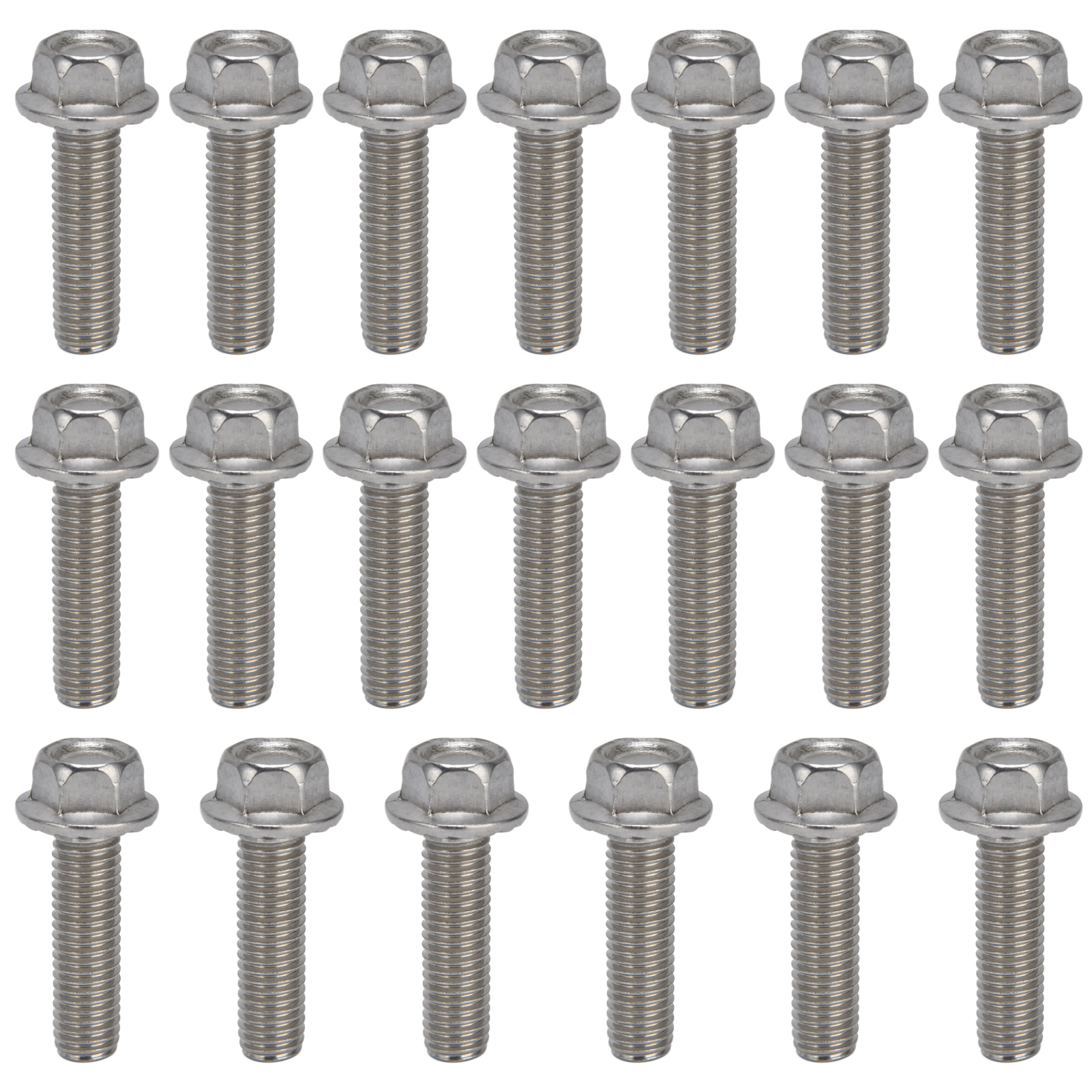 20 Stück M10 X 40 Edelstahl A2-70 Sechskantflanschschrauben Mit Dichtung Din 6921