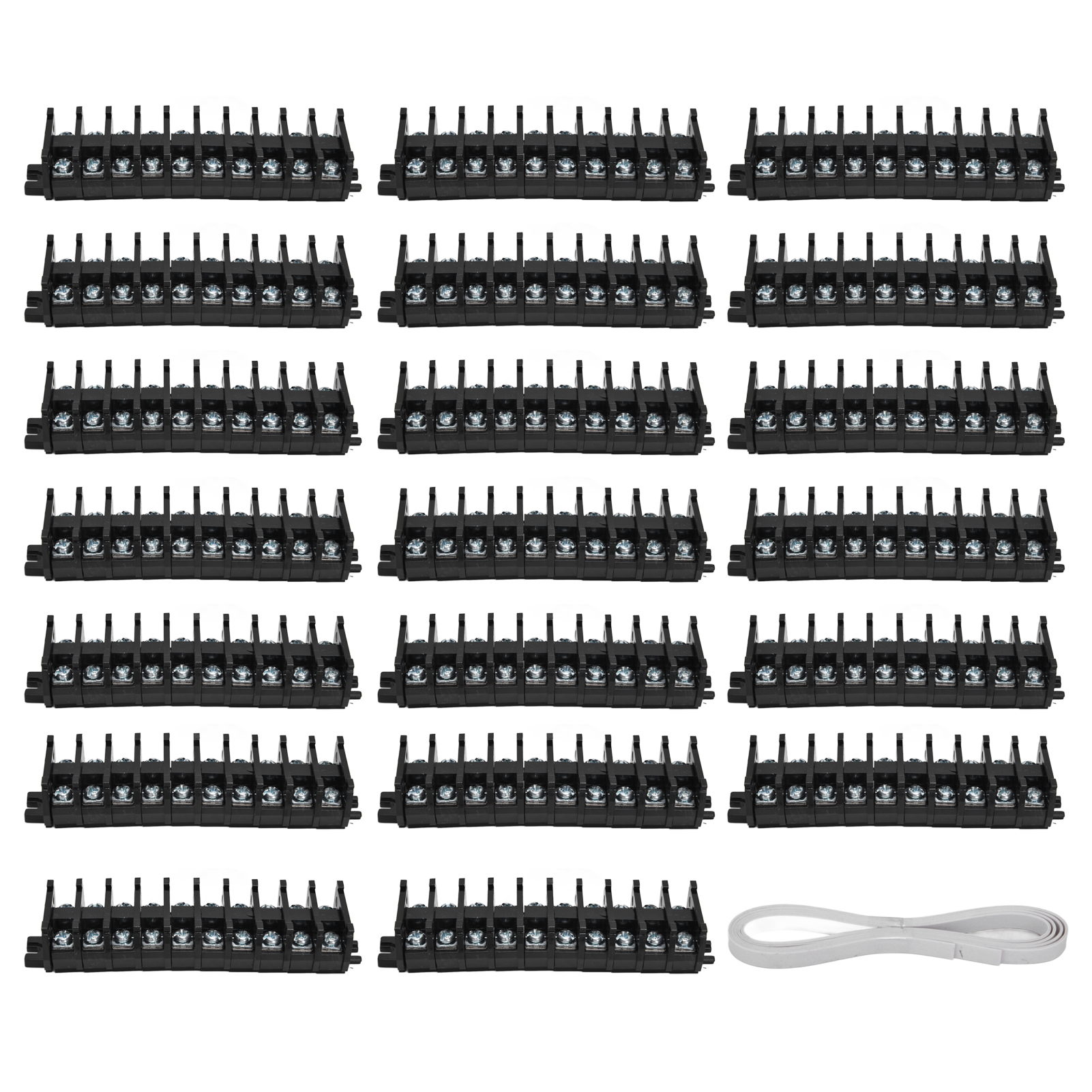 200-teiliger Din-schienen-klemmenblock, Einlagig, Kupferklemmen, 20 A 600 V Für Elektrische Anschlüsse