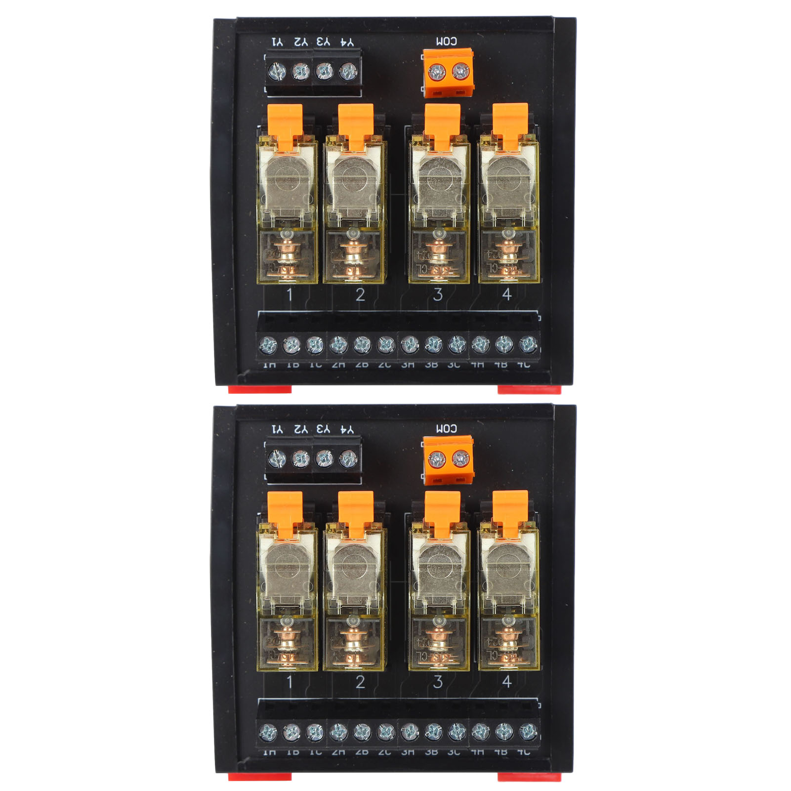 2-teiliges 4-kanal-relaismodul (1 Schließer, 1 Öffner), Din-schienenmontage, Dc/sps-steuerung, 250 V Ac, Bem1s-4mz