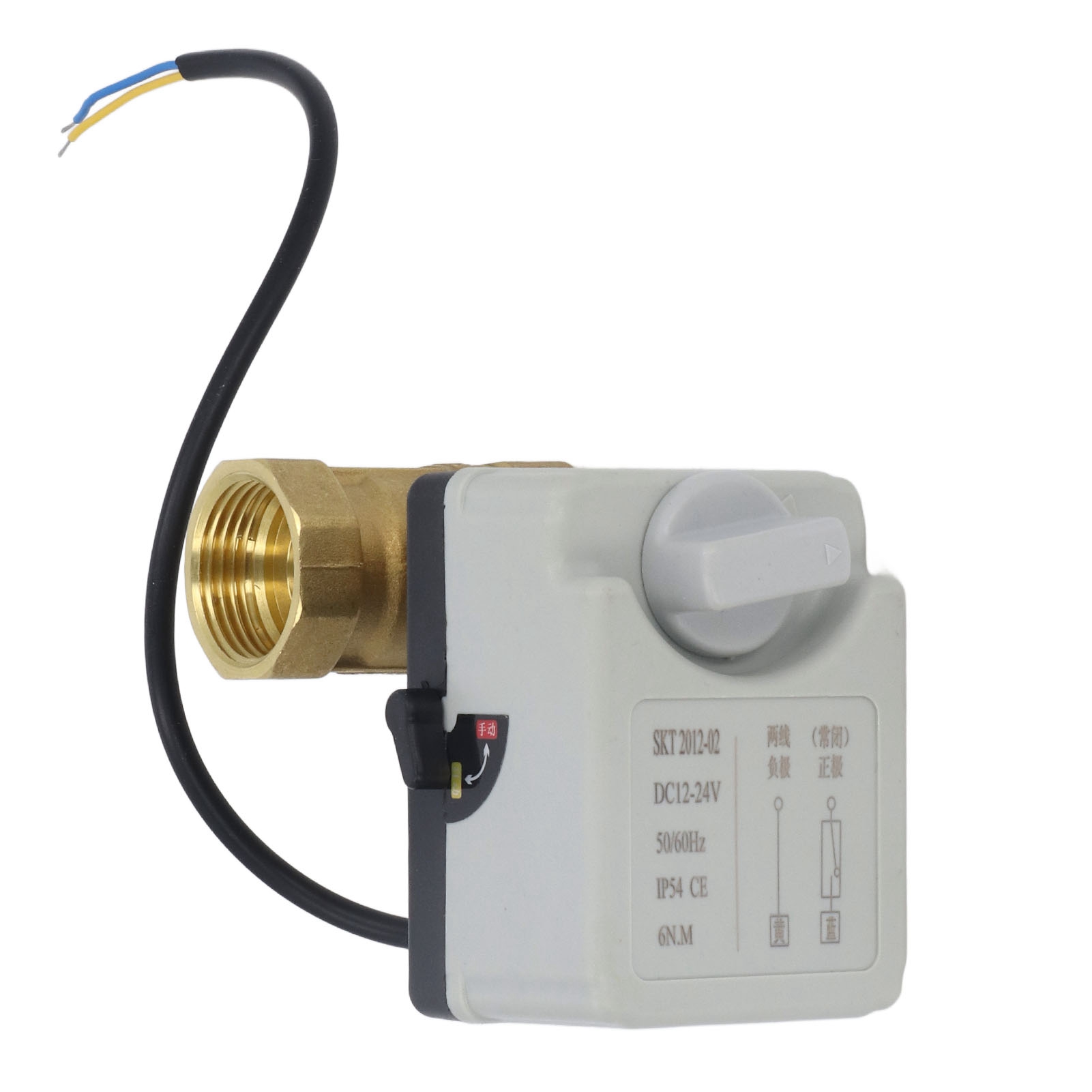 Dn25 Messing-2-wege-kugelhahn, Normalerweise Geschlossen, 1-zoll-gewinde, Dc 12–24 V