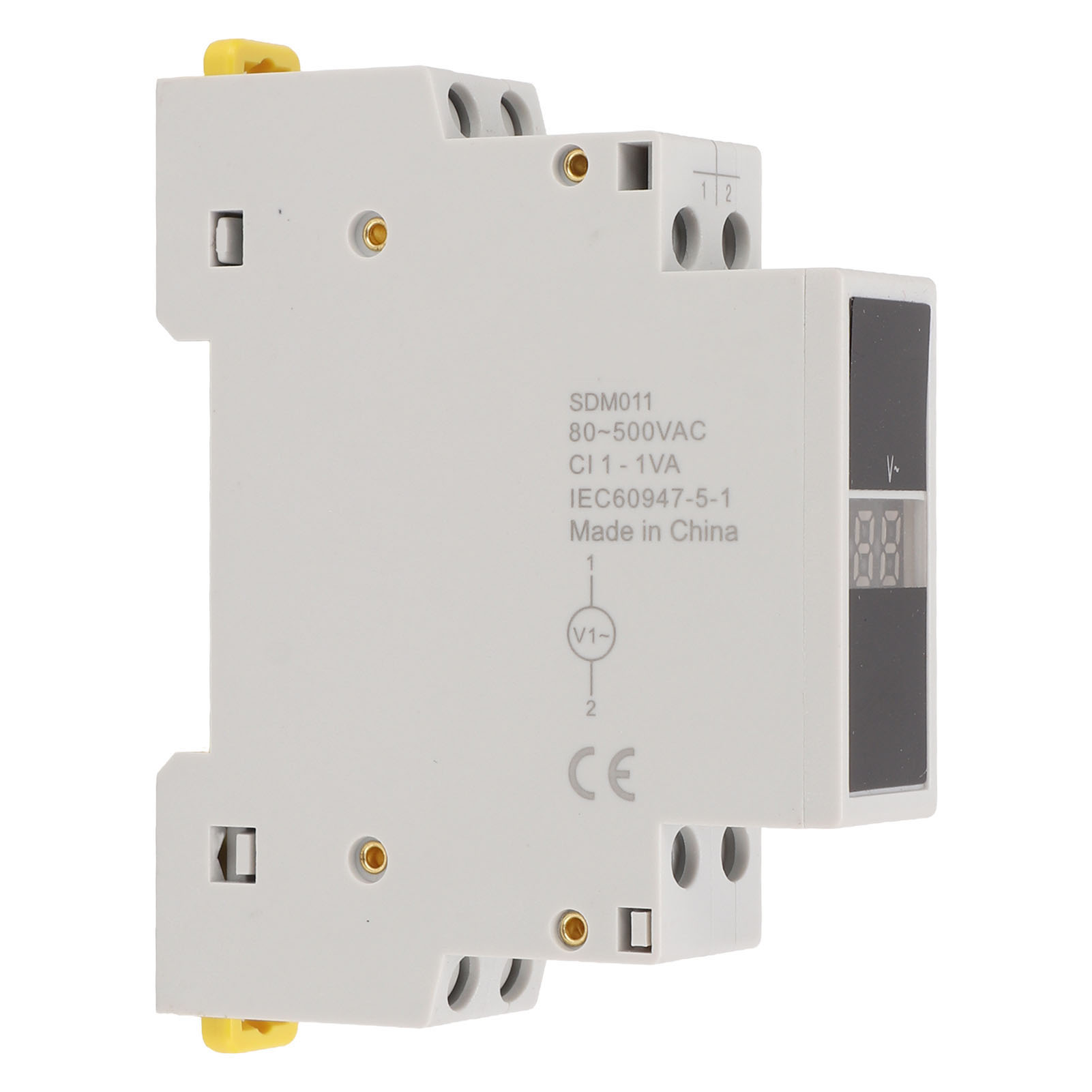 Digitales Wechselstrom-voltmeter (einphasig) 80 V–500 V, Mini-modulgehäuse Aus Abs Für Elektriker