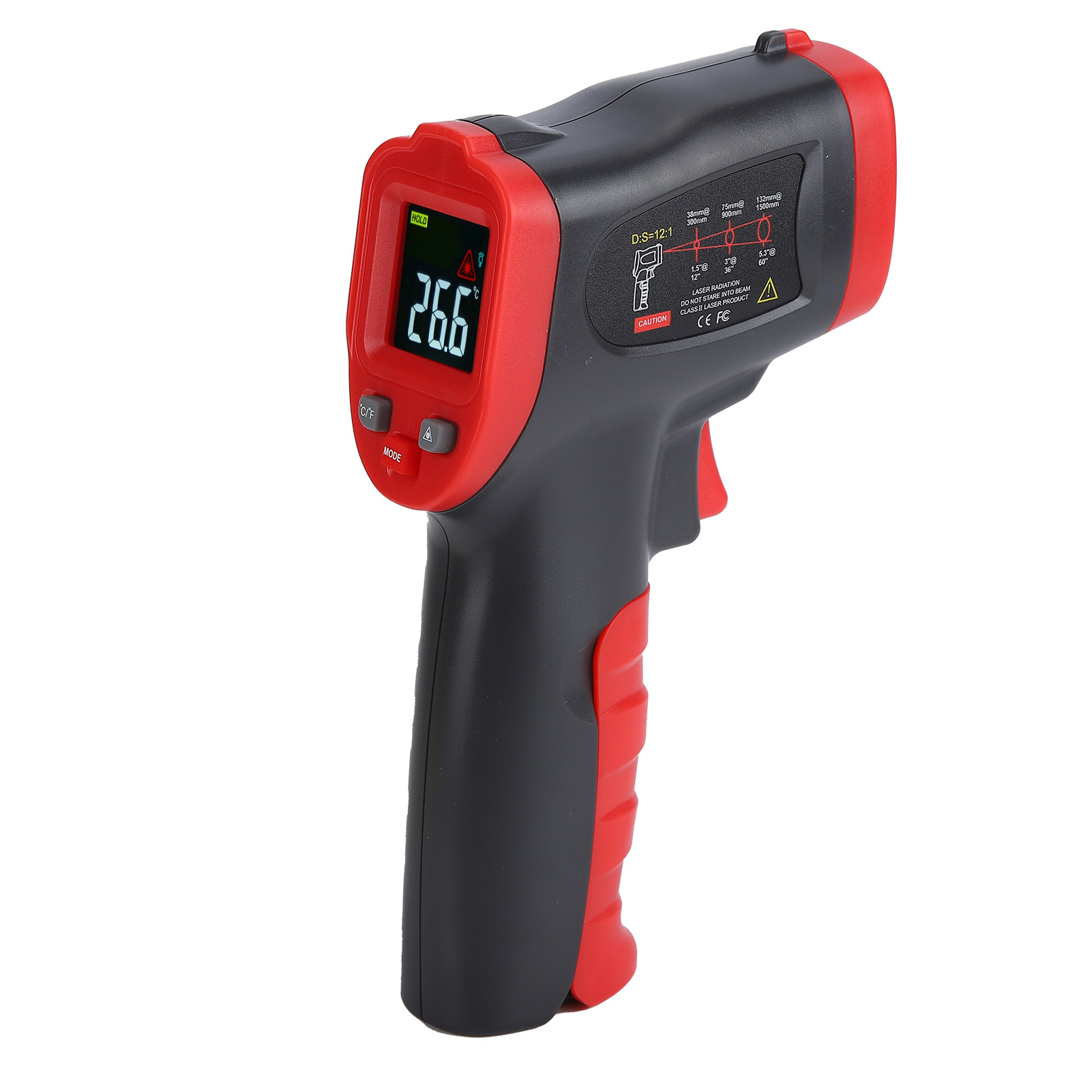 Wt327b Berührungsloses Infrarot-thermometer – Präzise Messung Von -50 °c Bis 600 °c Mit Digitalem Lcd-display