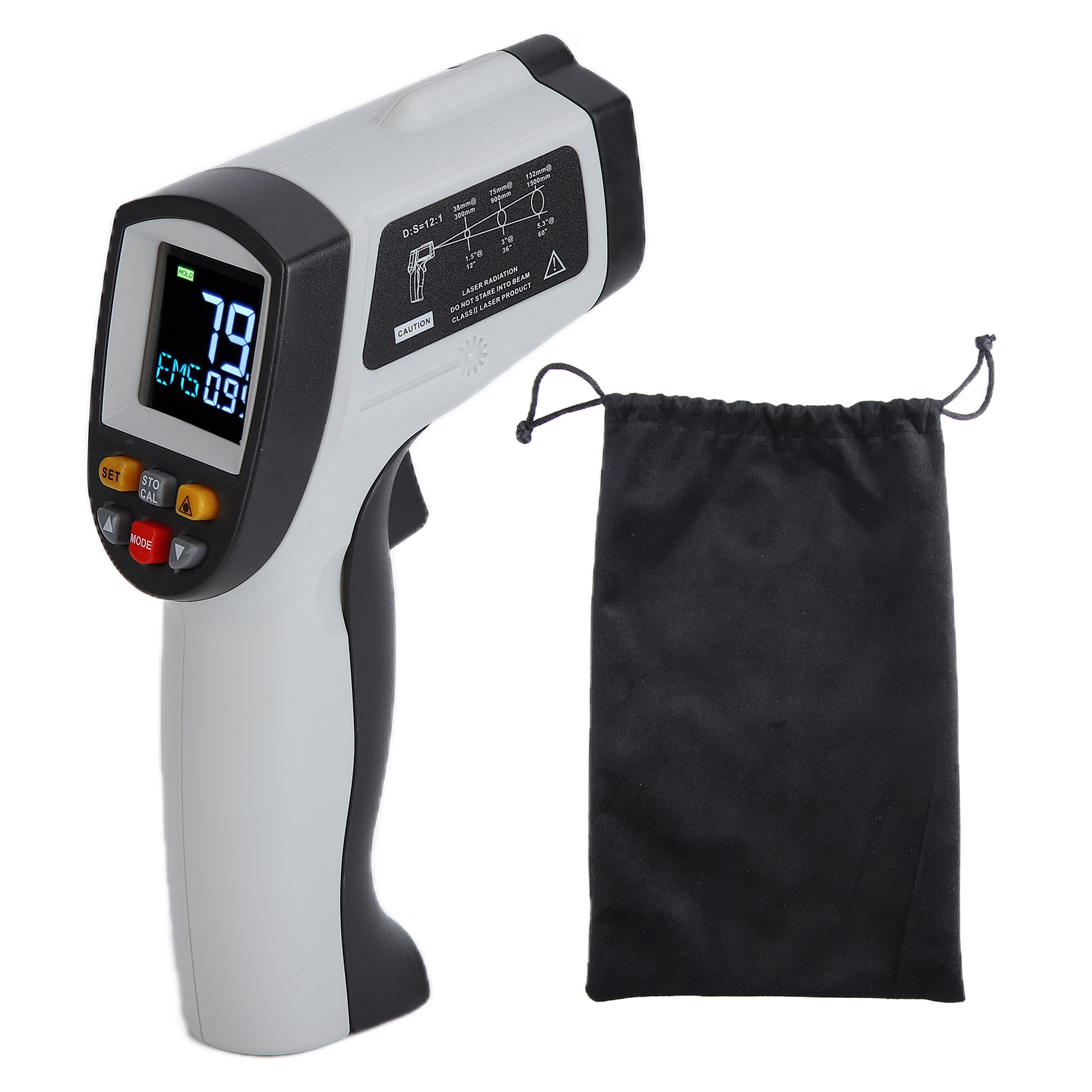 Gm750 Berührungsloses Infrarot-thermometer, Digitales Lcd-temperaturmessgerät Für Industrielle Anwendungen