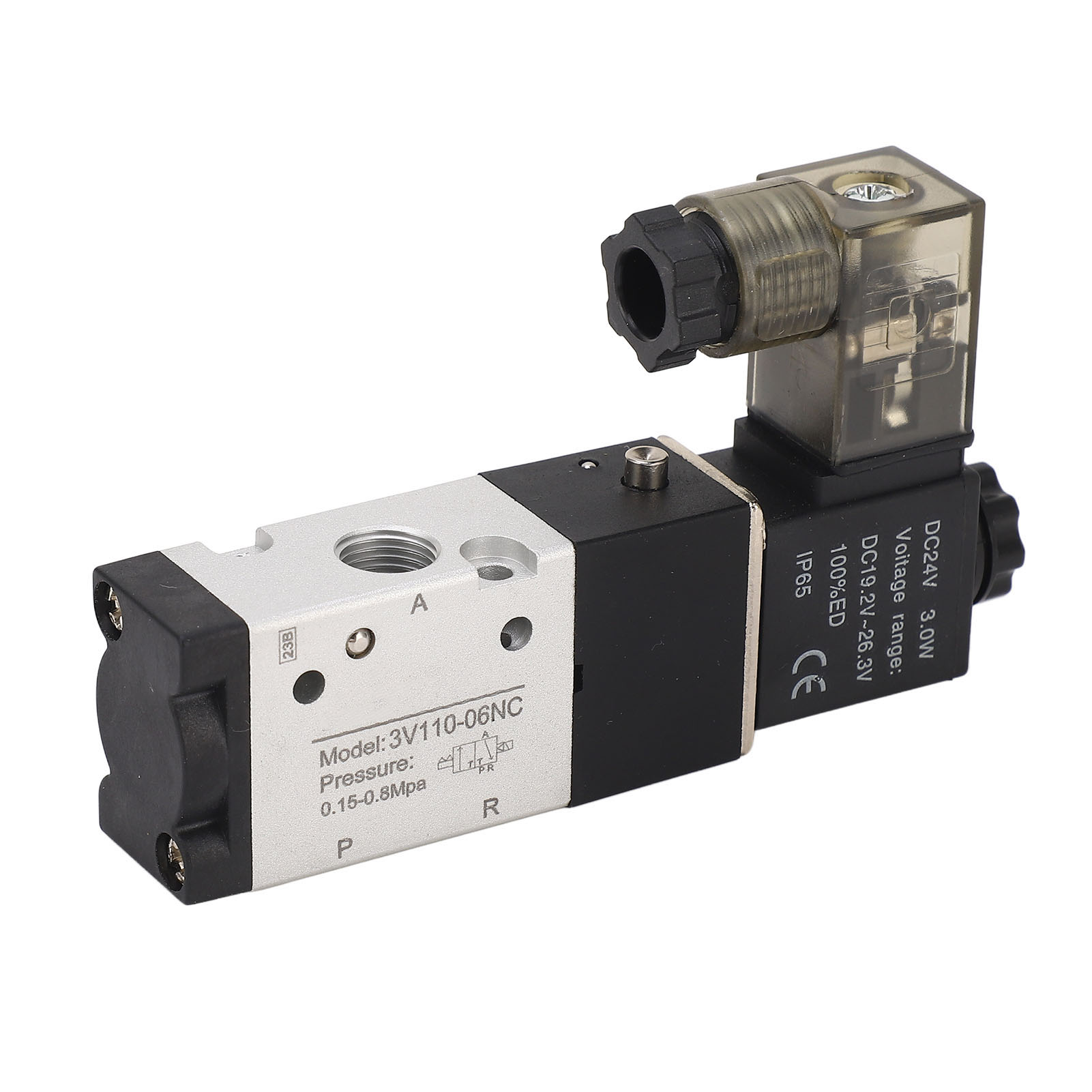 24v Dc 1/8 Npt 3-wege 2-positionen Pneumatisches Magnetventil Zur Luftsteuerung