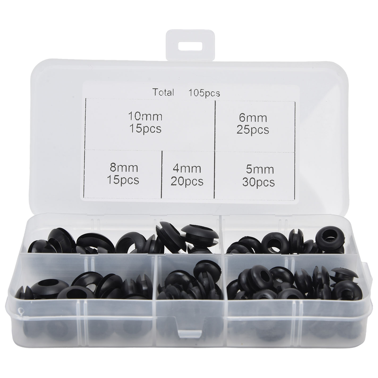 105-teiliges Set Aus Gummidichtungen Für Elektro- Und Sanitärinstallationen, Schutzringe