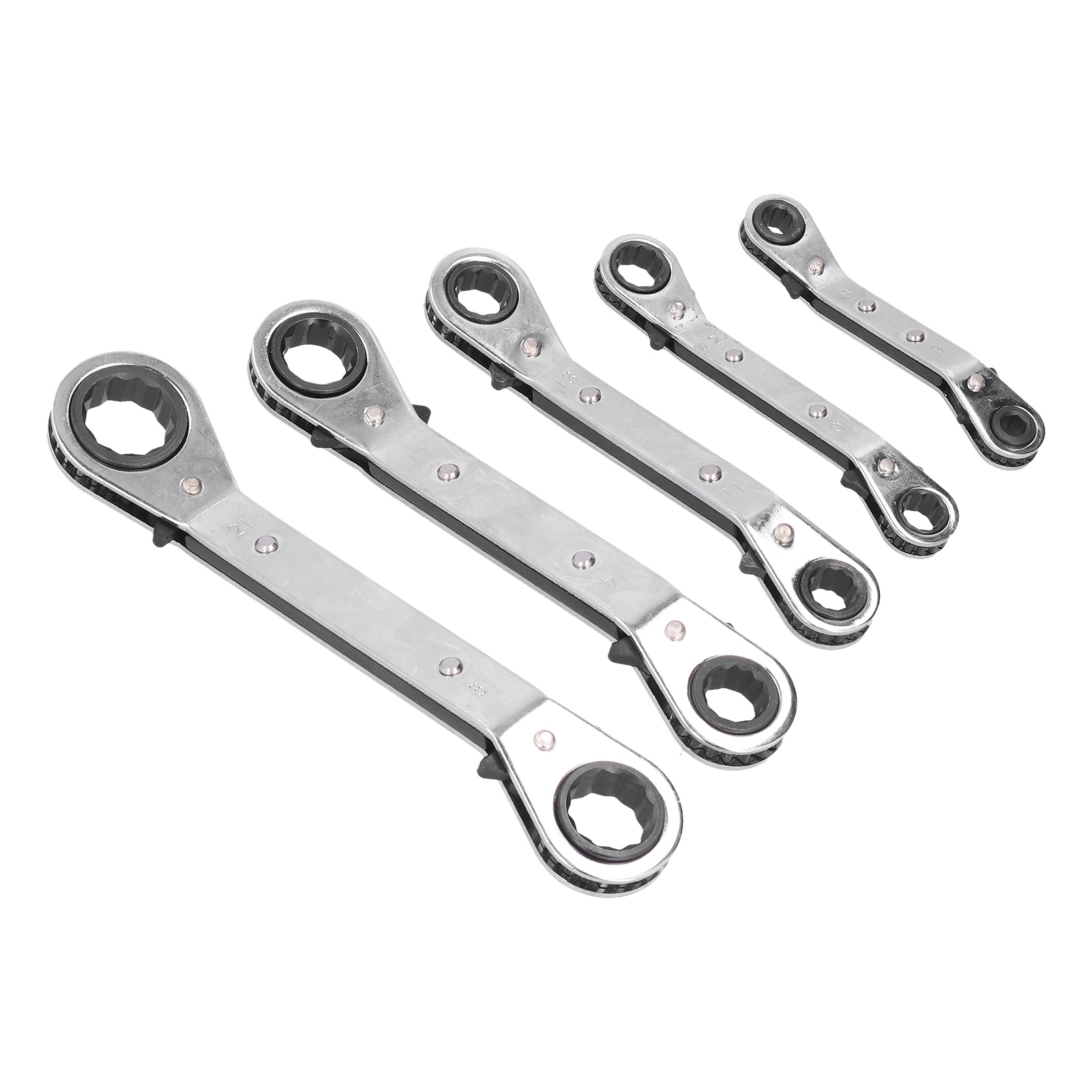 5-teiliger Doppelratschenschlüsselsatz, Chrom-vanadium-stahl, Multifunktionsschlüsselsatz