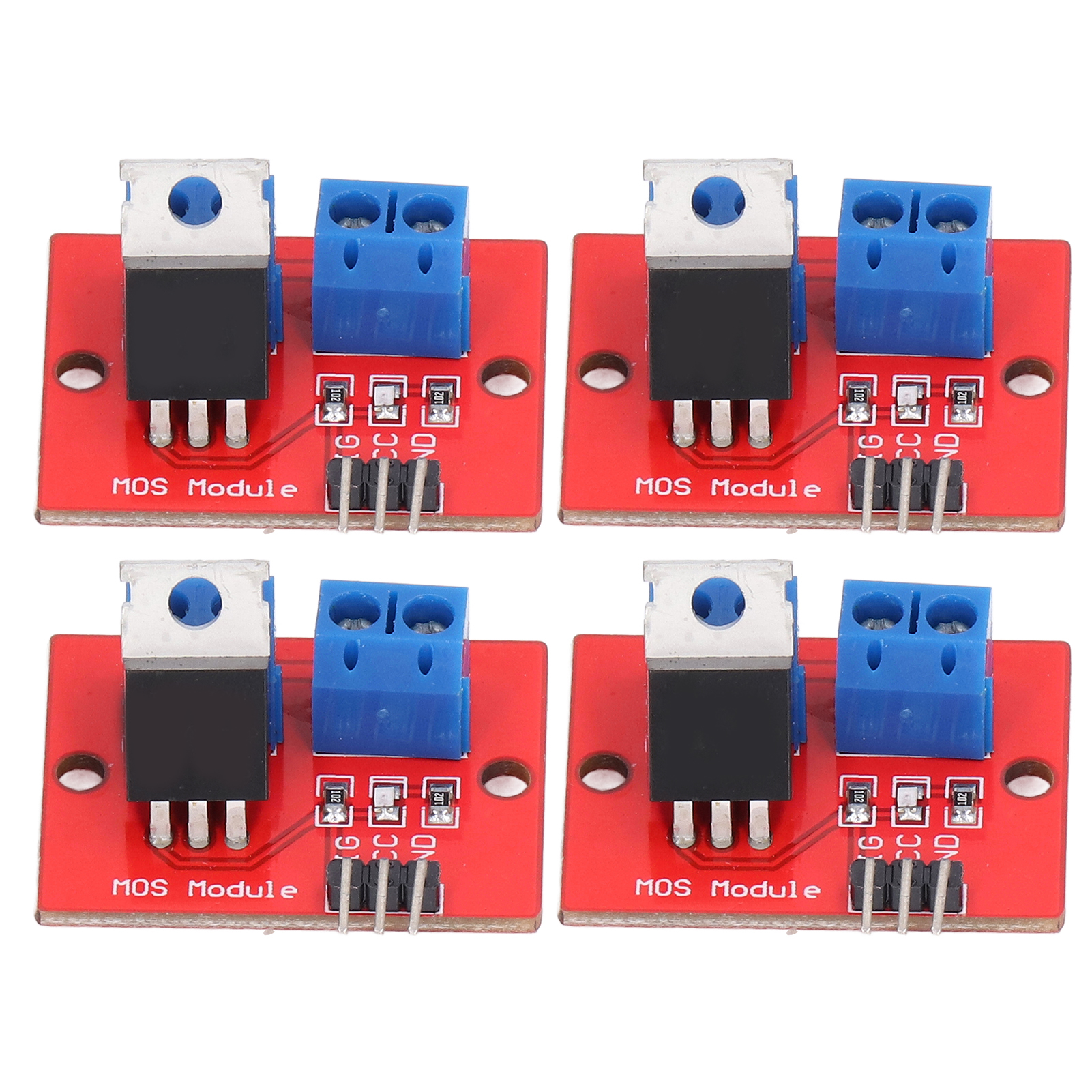 Set Mit 4 Mos-treibermodulen Für Raspberry Pi, 0-24v Kompatibel, Zubehörset Für Steuerplatinen.